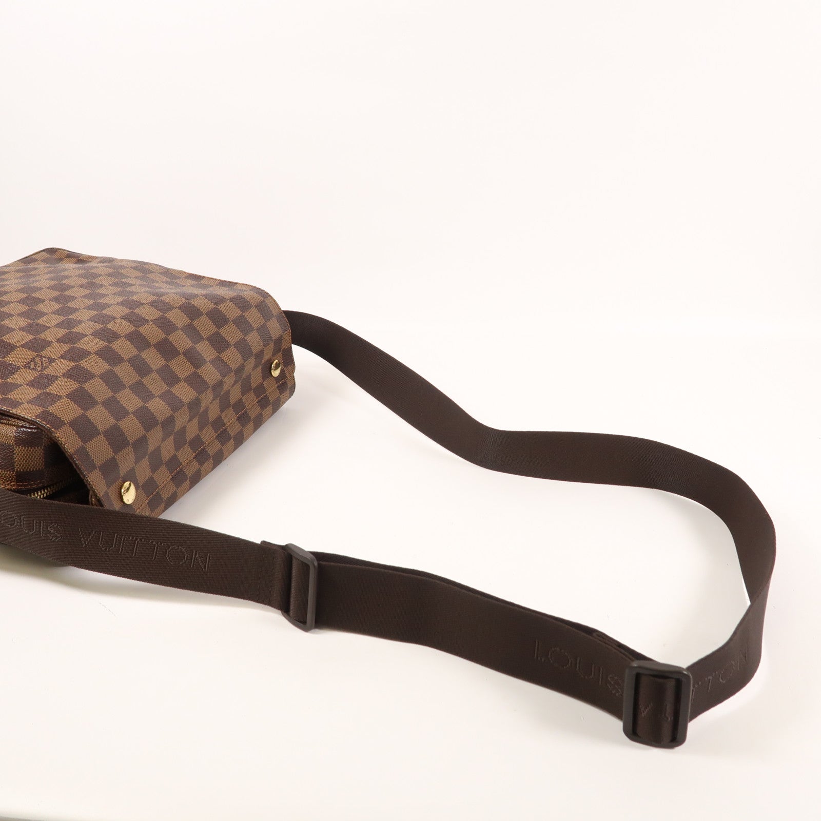 LOUIS VUITTON 【激減優惠】Damier Naviglio金扣肩背袋