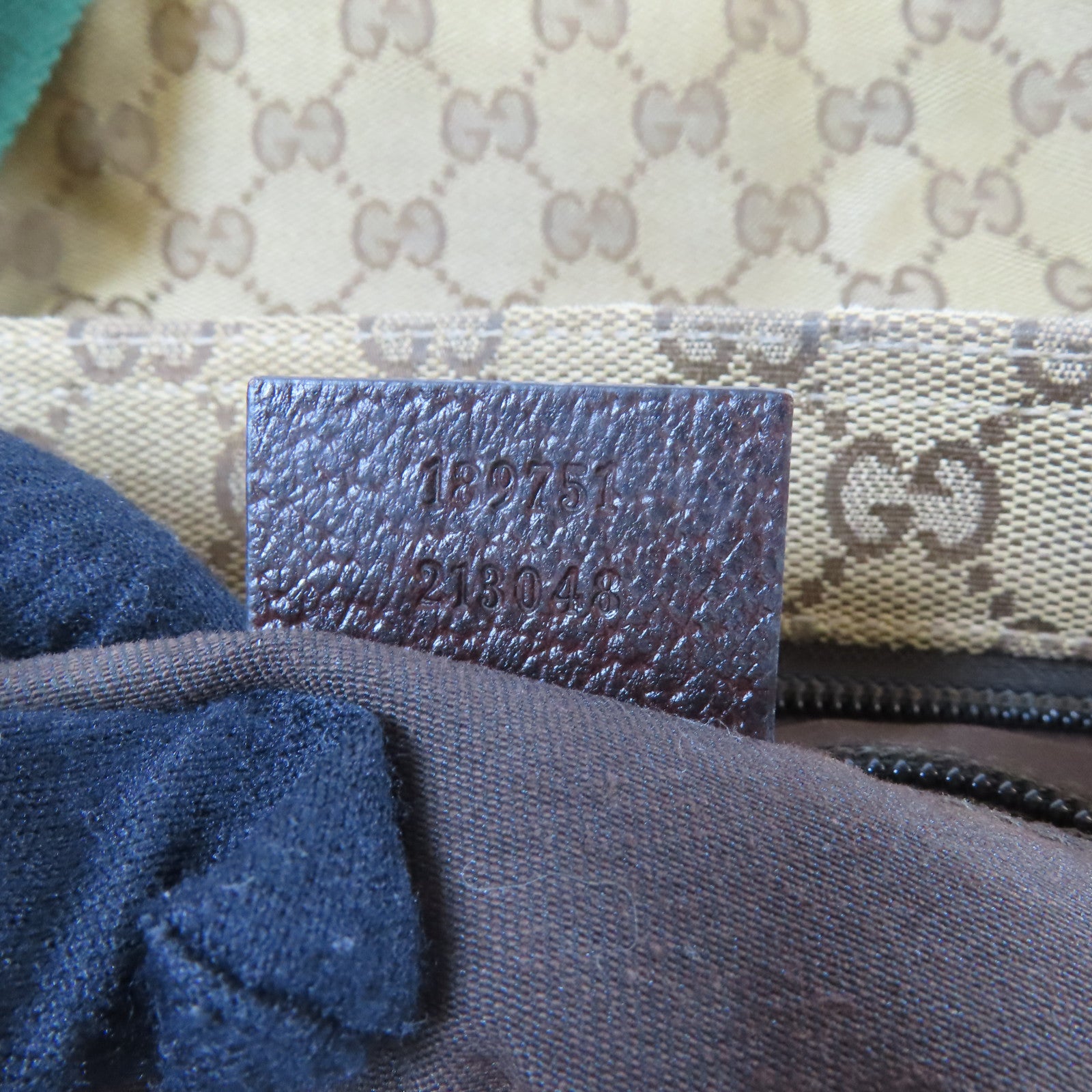 GUCCI 【激減優惠】帆布Shoulder Bag銀扣肩背袋啡色