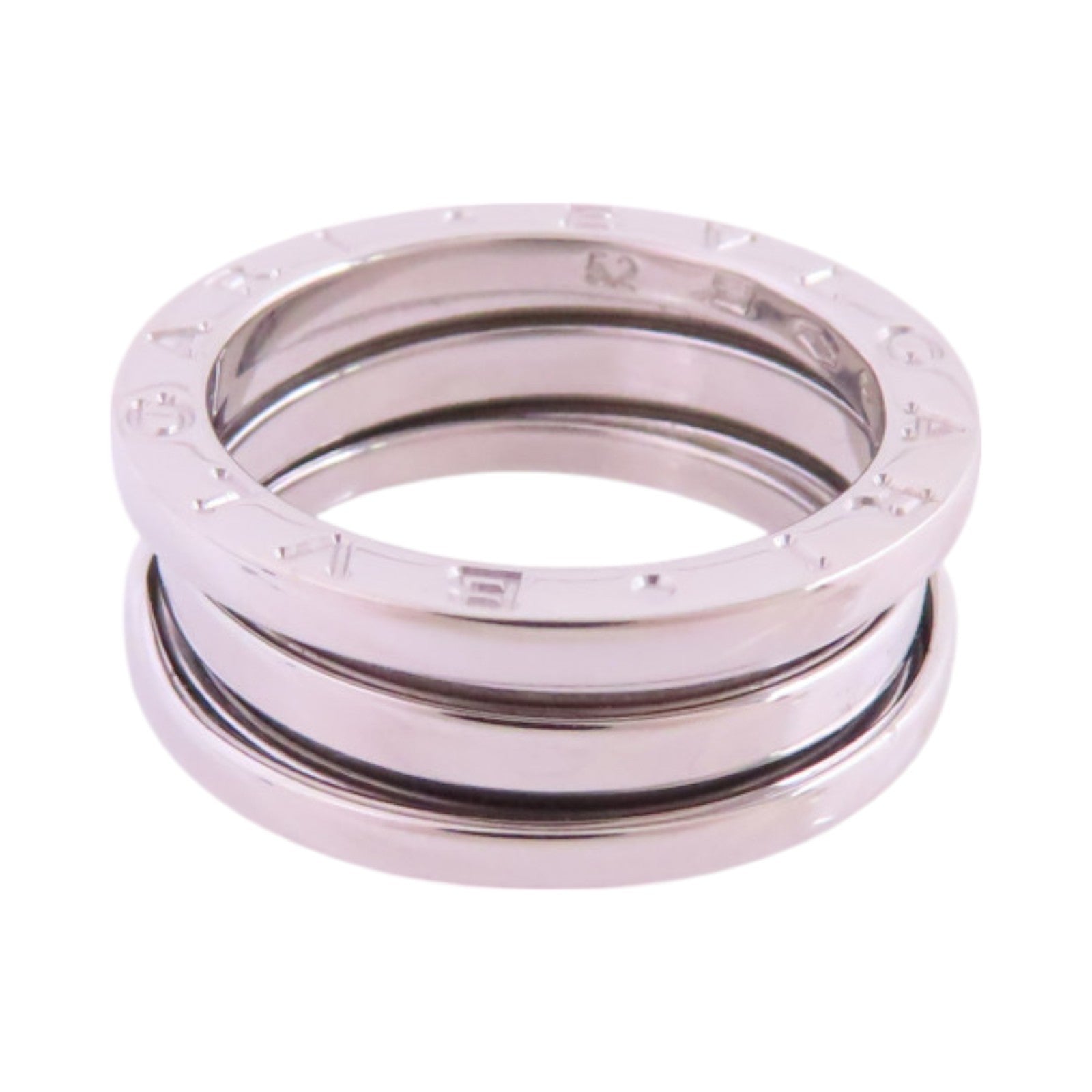 BVLGARI 18K白金B-Zero1 2 Band Ring戒指#52/US#5.5