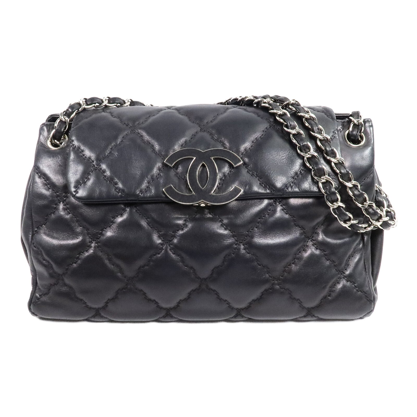 CHANEL 牛皮皮革Chain Shoulder Bag鏈帶肩背袋