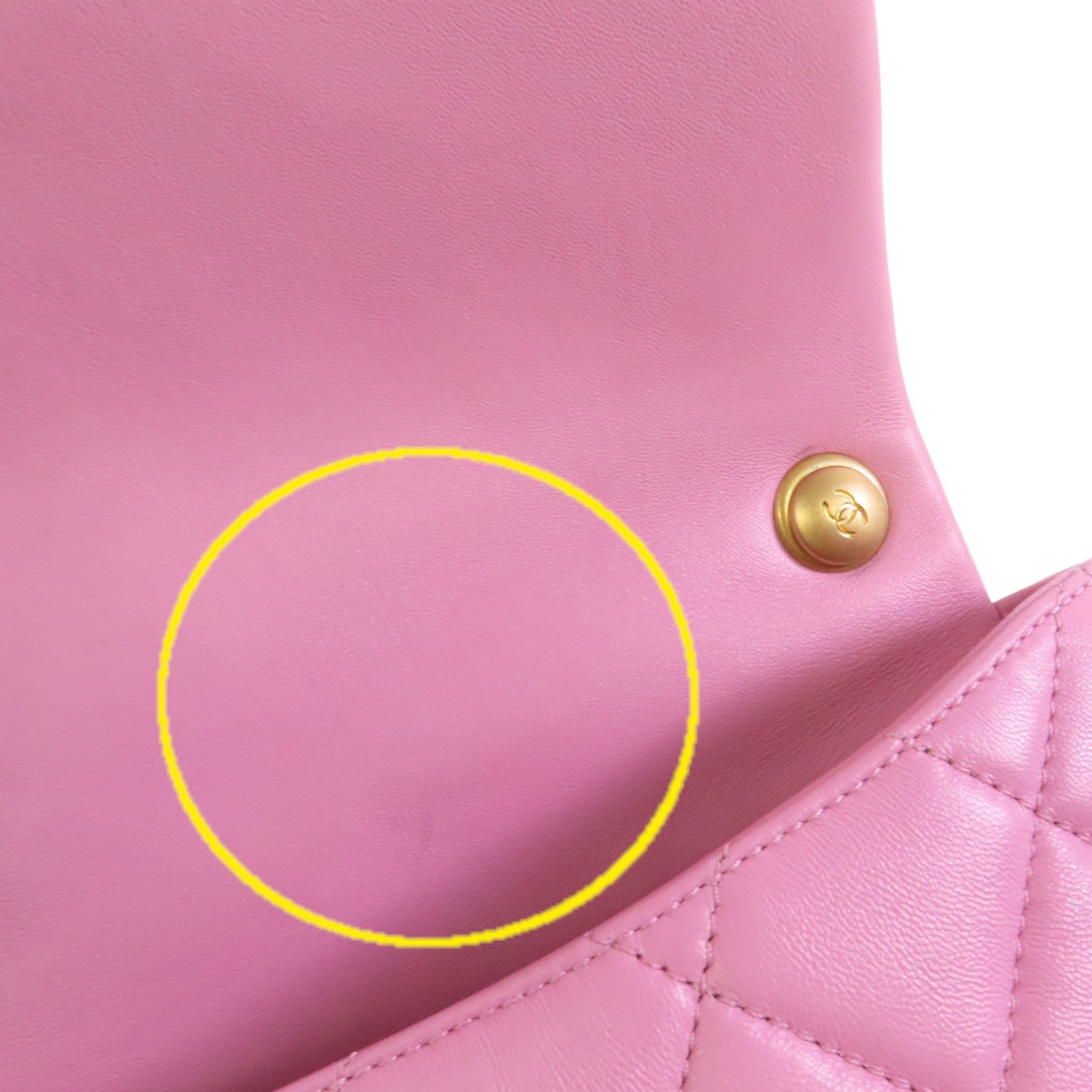 CHANEL 羊皮皮革Chain Shoulder金扣鏈帶肩背袋