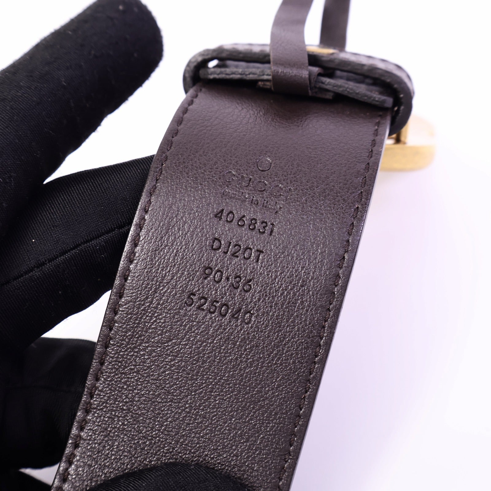 GUCCI 牛皮皮革GG Marmont Belt 90cm
