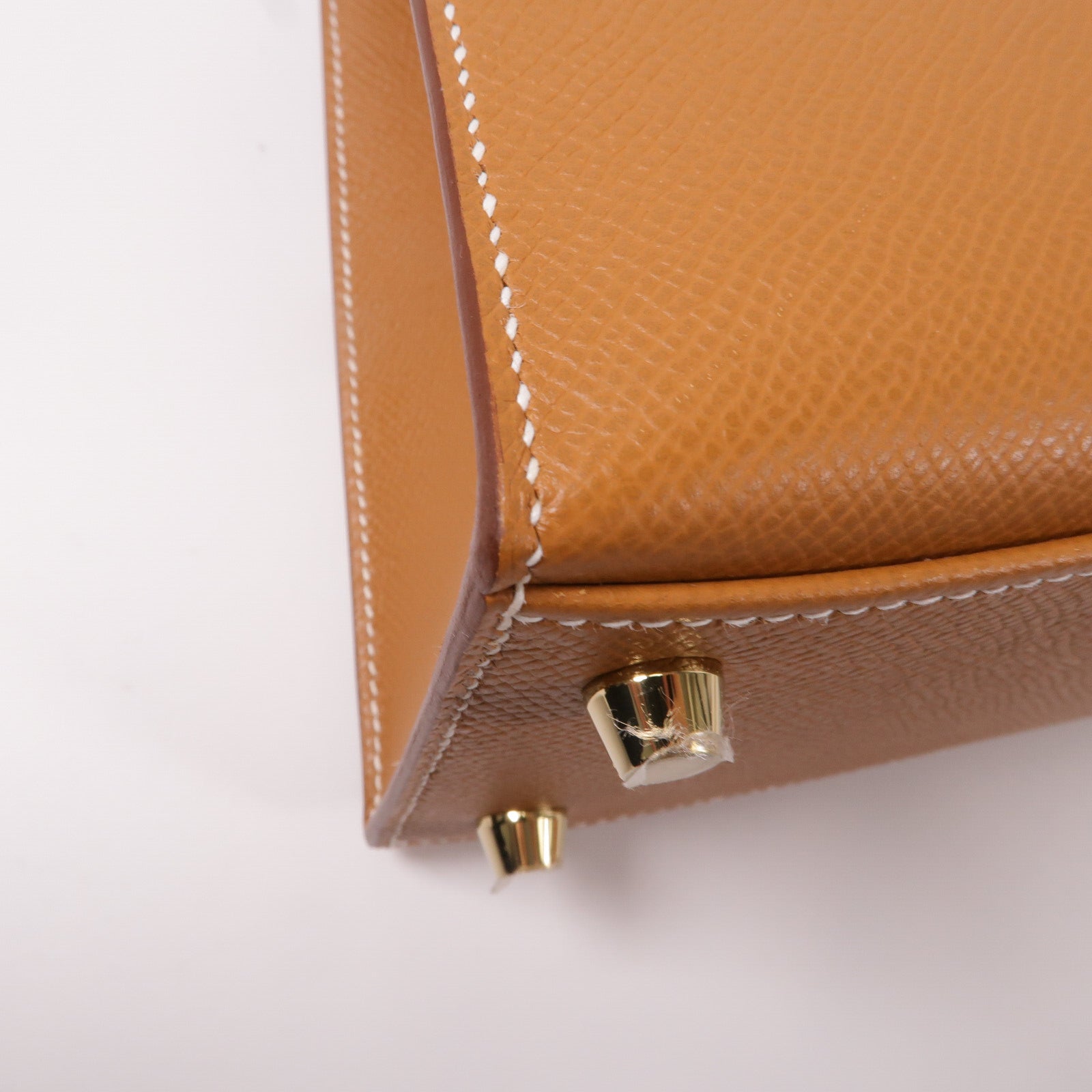 HERMES Epsom皮革Kelly 25手挽肩背兩用袋Gold