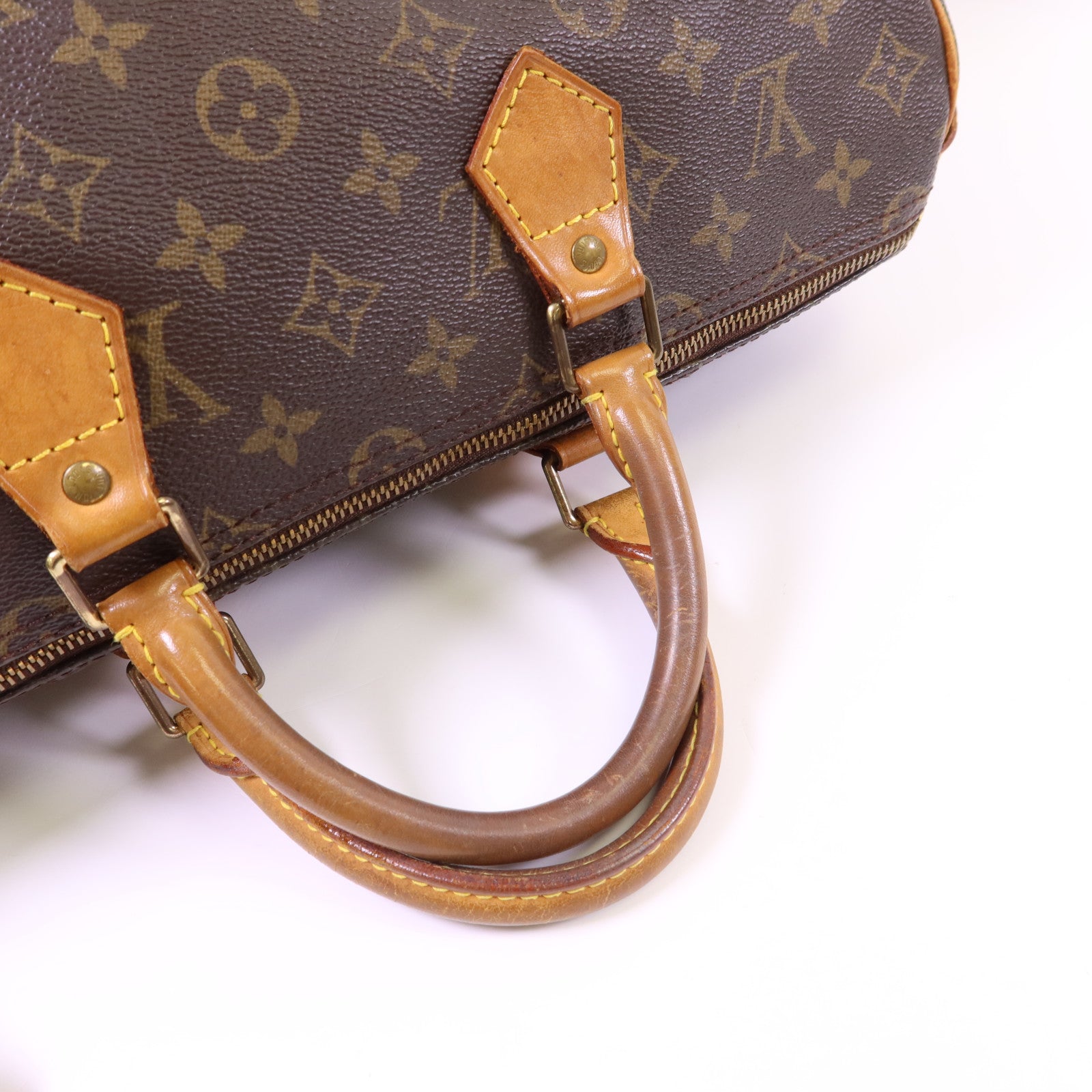 LOUIS VUITTON Monogram Speedy 35金扣手挽袋