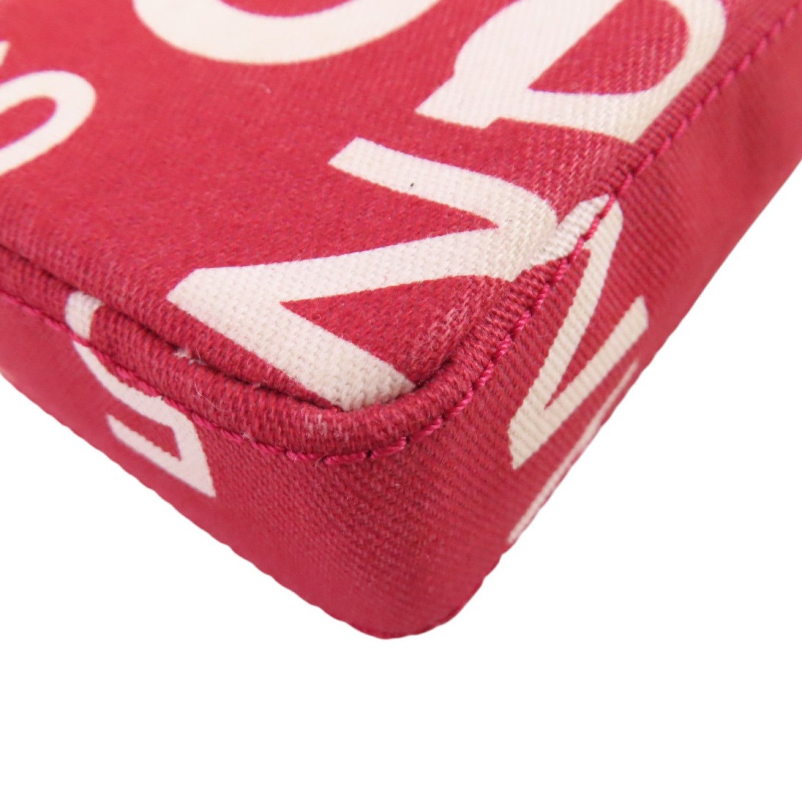 CHANEL 帆布Phone Case Shoulder Bag金扣鏈帶肩背袋