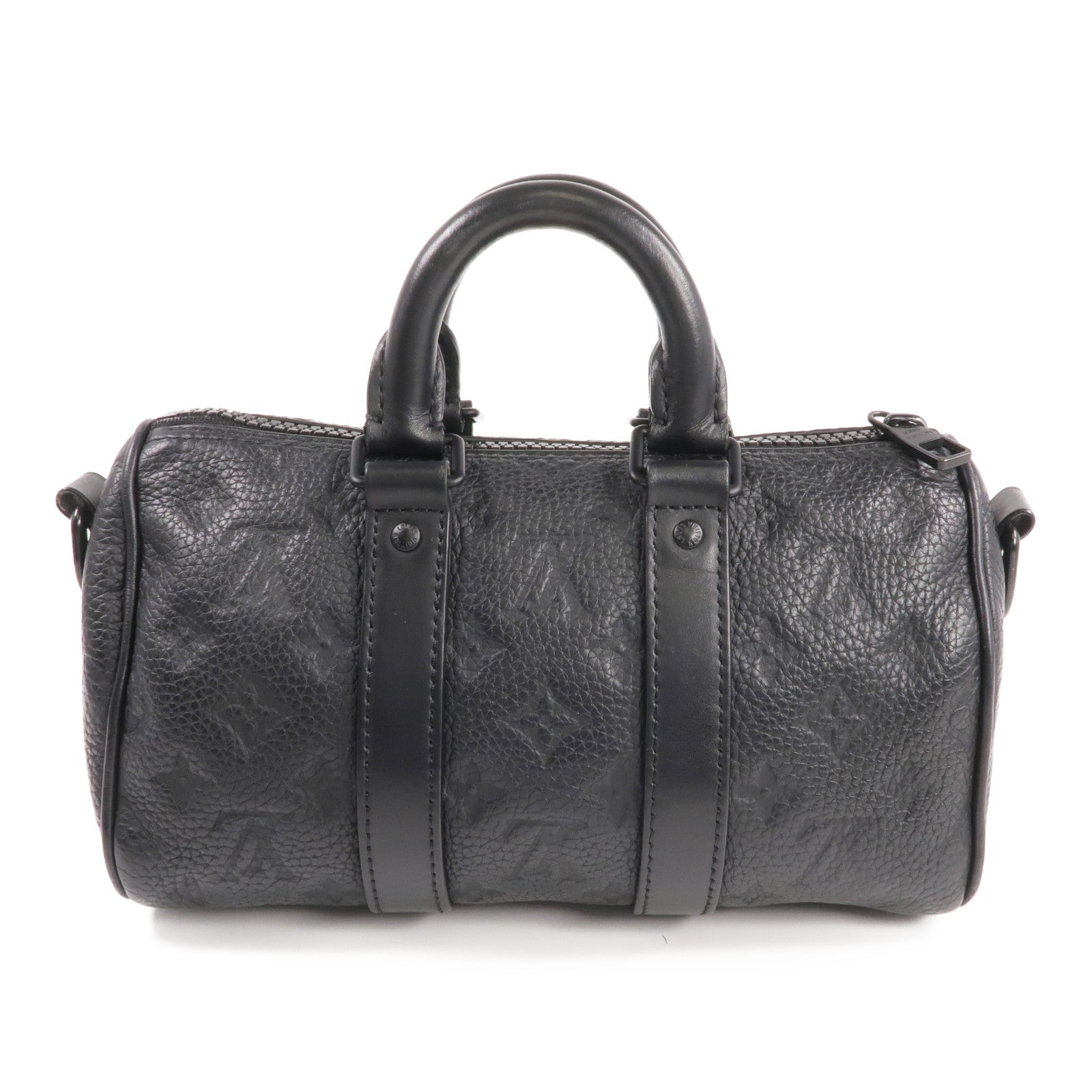 LOUIS VUITTON Monogram Taurillon Keepall Bandouliere 25手挽肩背兩用袋