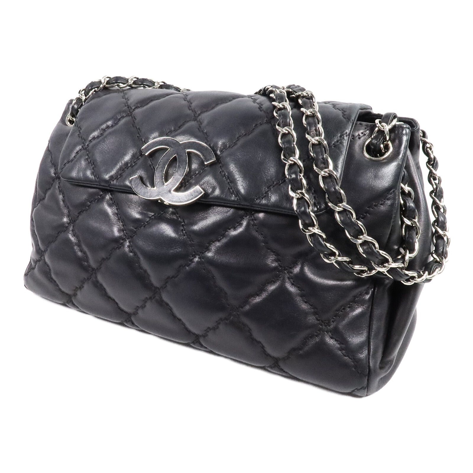 CHANEL 牛皮皮革Chain Shoulder Bag鏈帶肩背袋