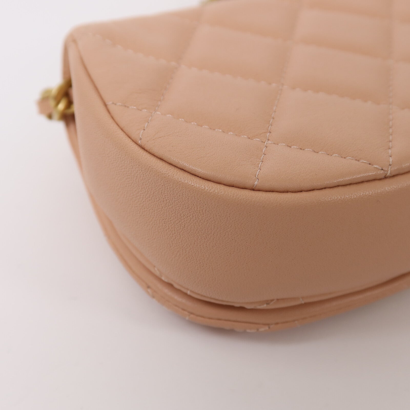 CHANEL 羊皮皮革Chain Shoulder金扣鏈帶肩背袋