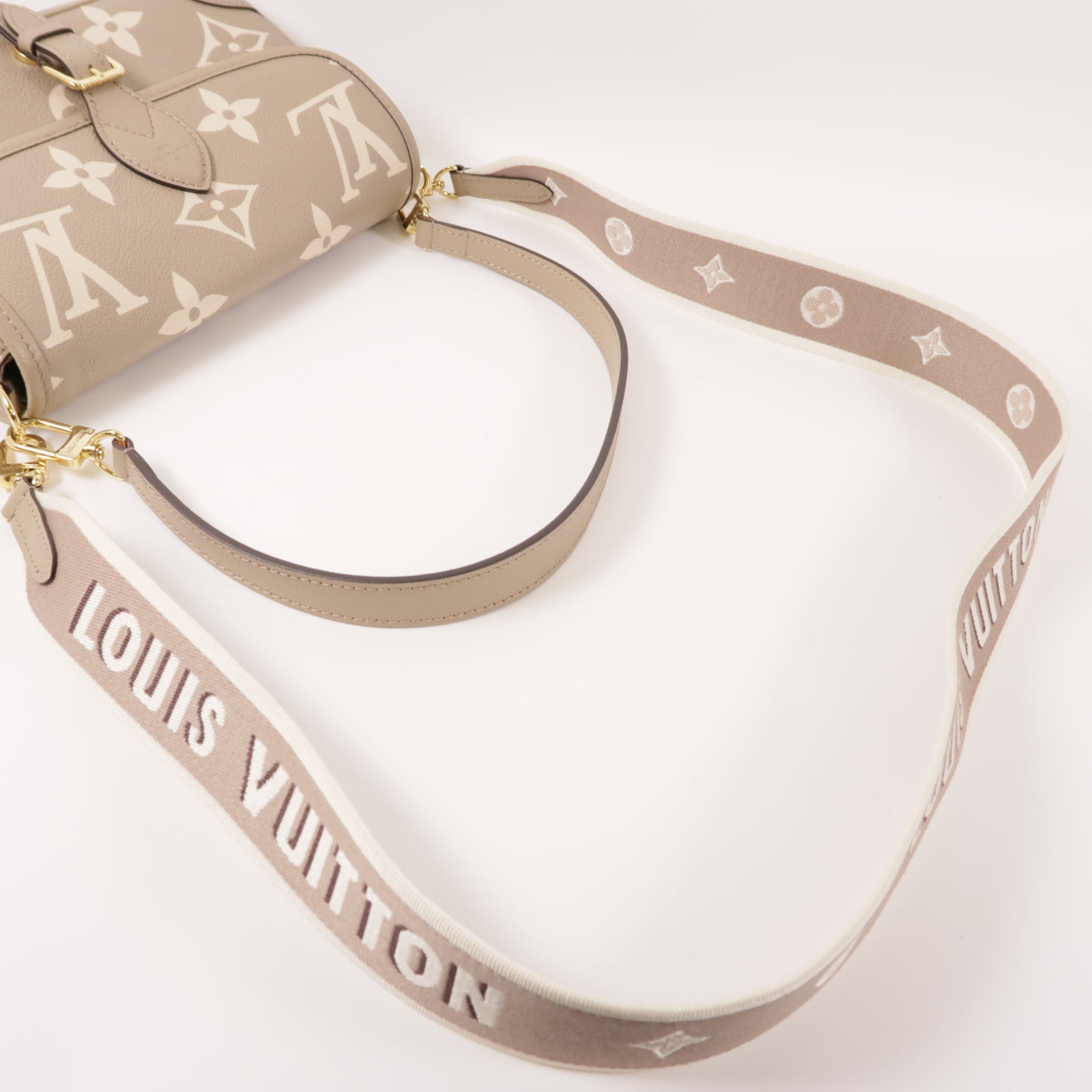 LOUIS VUITTON Monogram Empreinte Diane PM金扣手挽肩背兩用袋