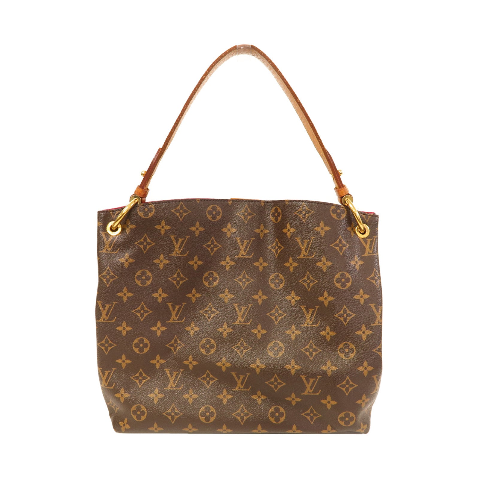 LOUIS VUITTON Monogram Graceful PM金扣肩背袋啡色