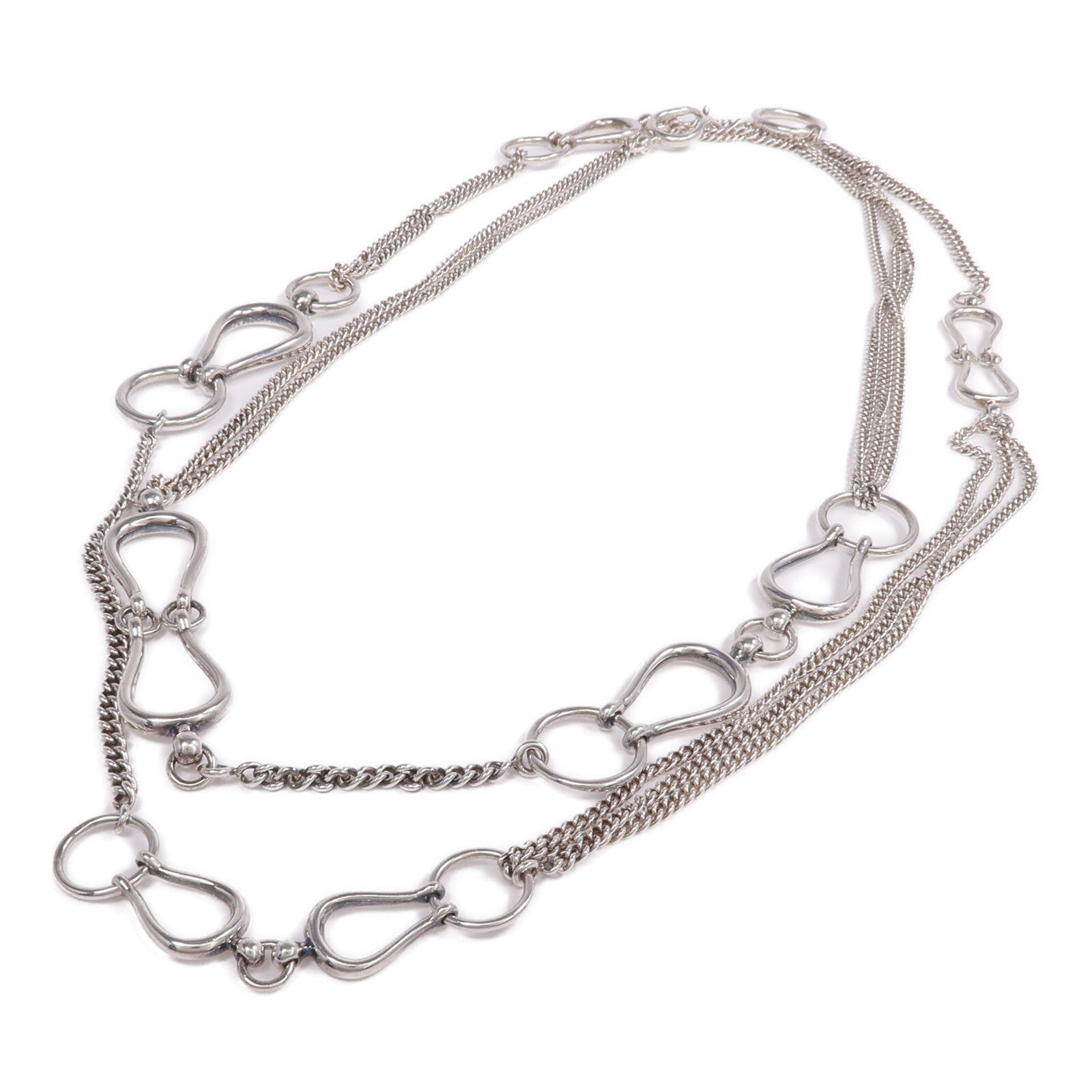 HERMES 925純銀Collier Sautoir Arabesque項鍊