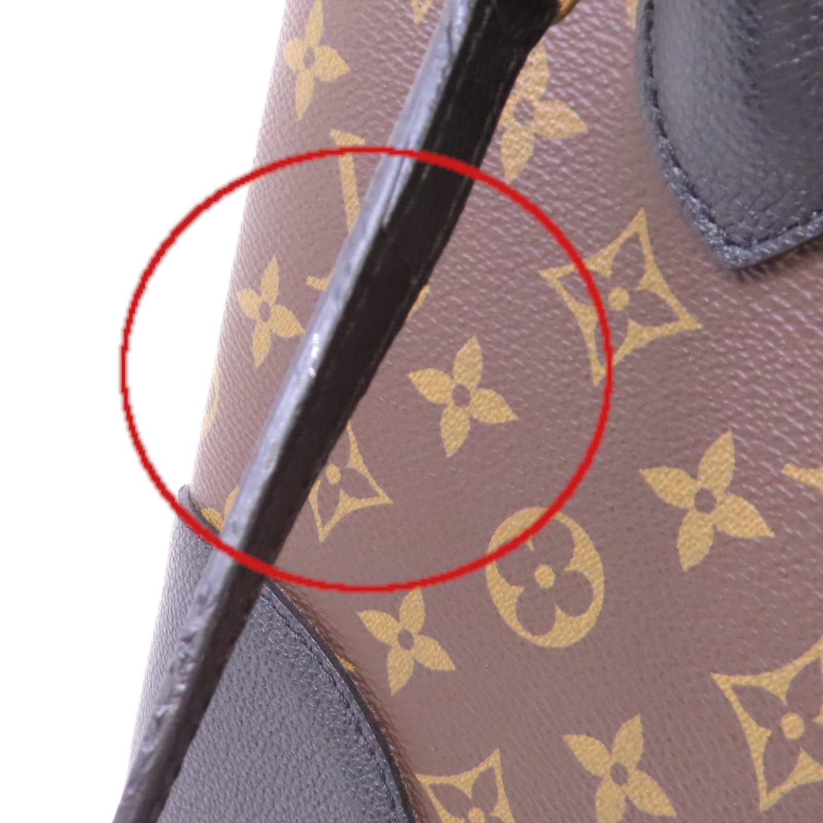 LOUIS VUITTON 【激減優惠】Monogram Flandrin 2Way Shoulder Bag金扣手挽肩背兩用袋啡色/黑色