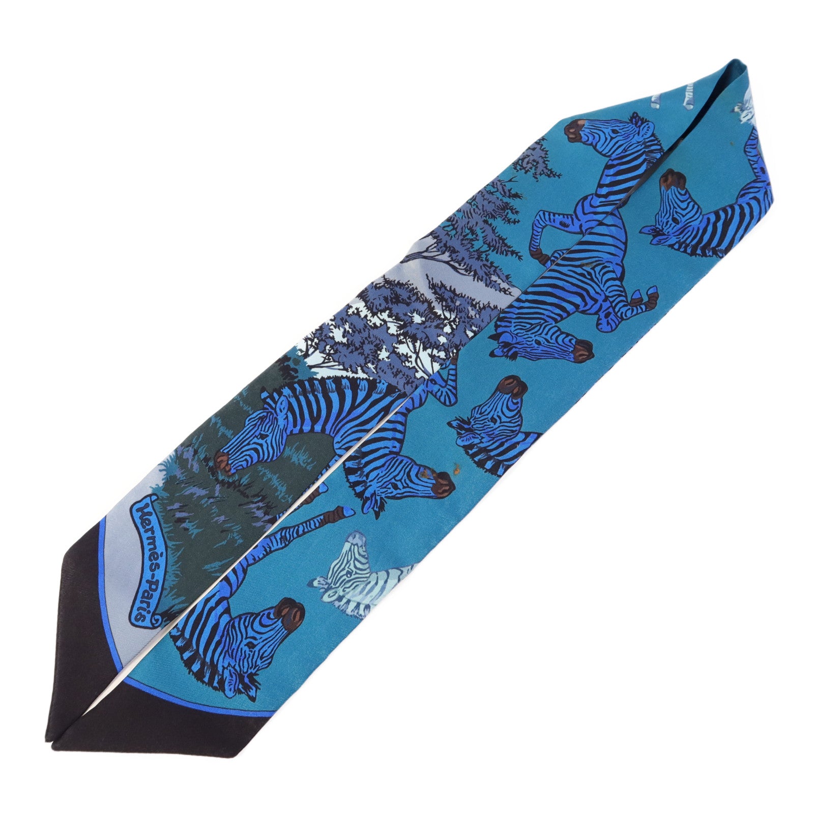 HERMES 絲質Twilly絲巾