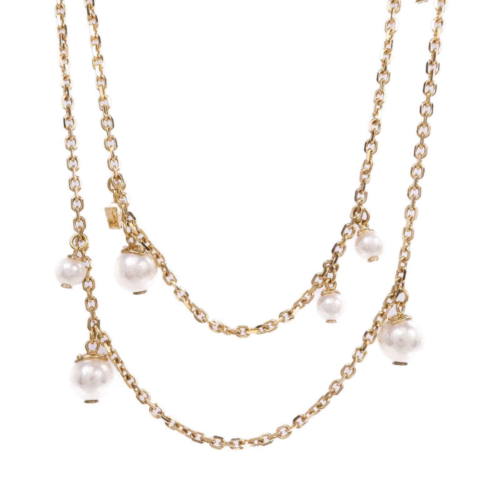 LOUIS VUITTON PVC/金屬Flower Charm Necklace項鍊