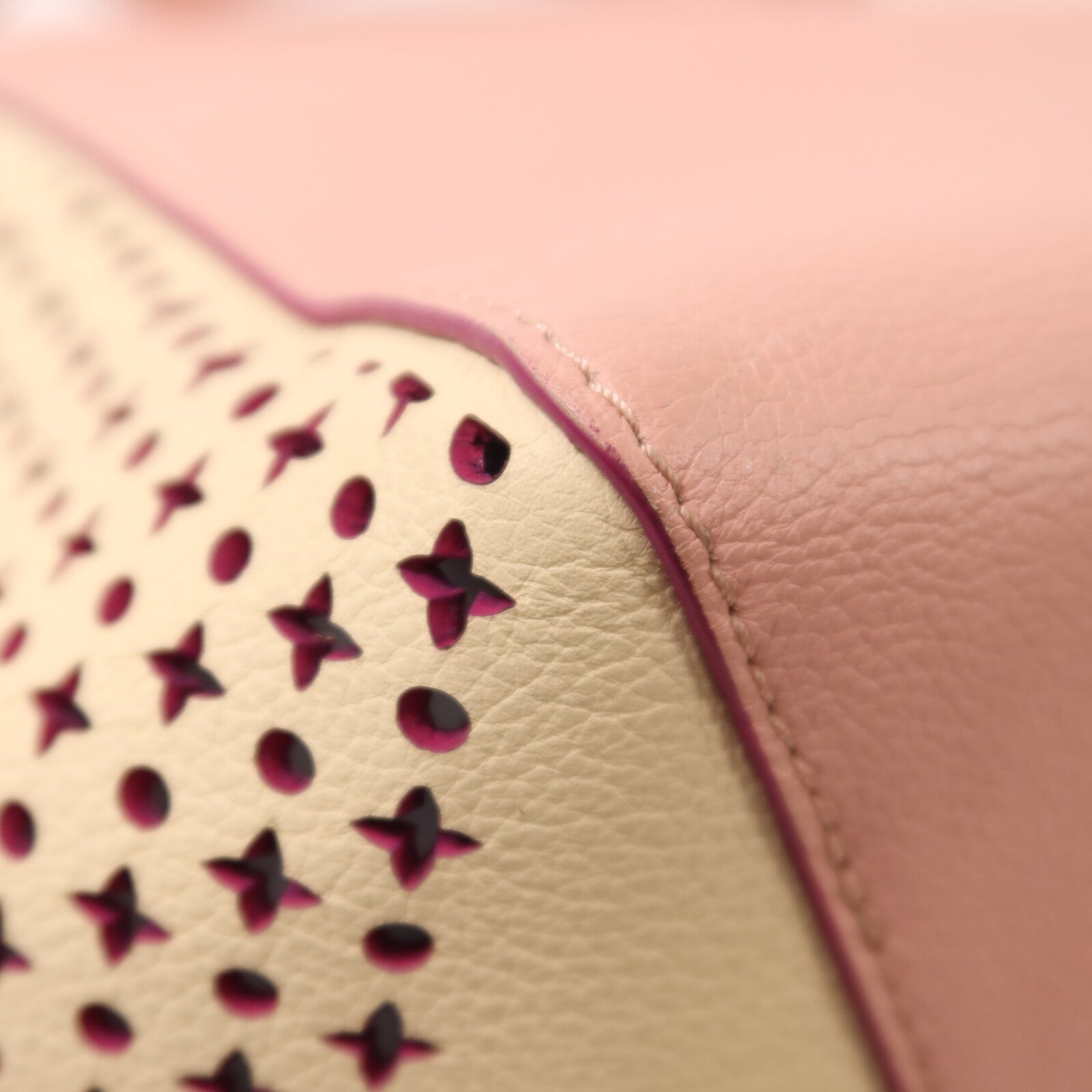 LOUIS VUITTON 牛皮皮革Rockme Cabas銀扣手挽袋