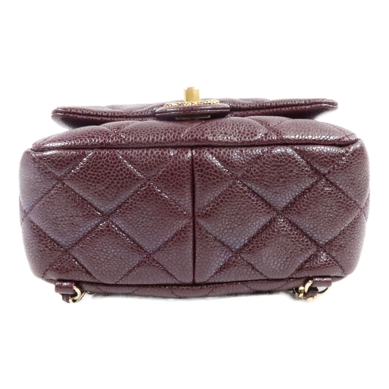 CHANEL 牛皮皮革Backpack鏈帶背包