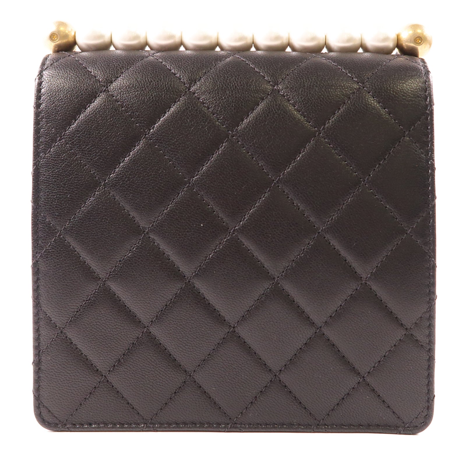 CHANEL 牛皮皮革Chain Shoulder金扣鏈帶肩背袋