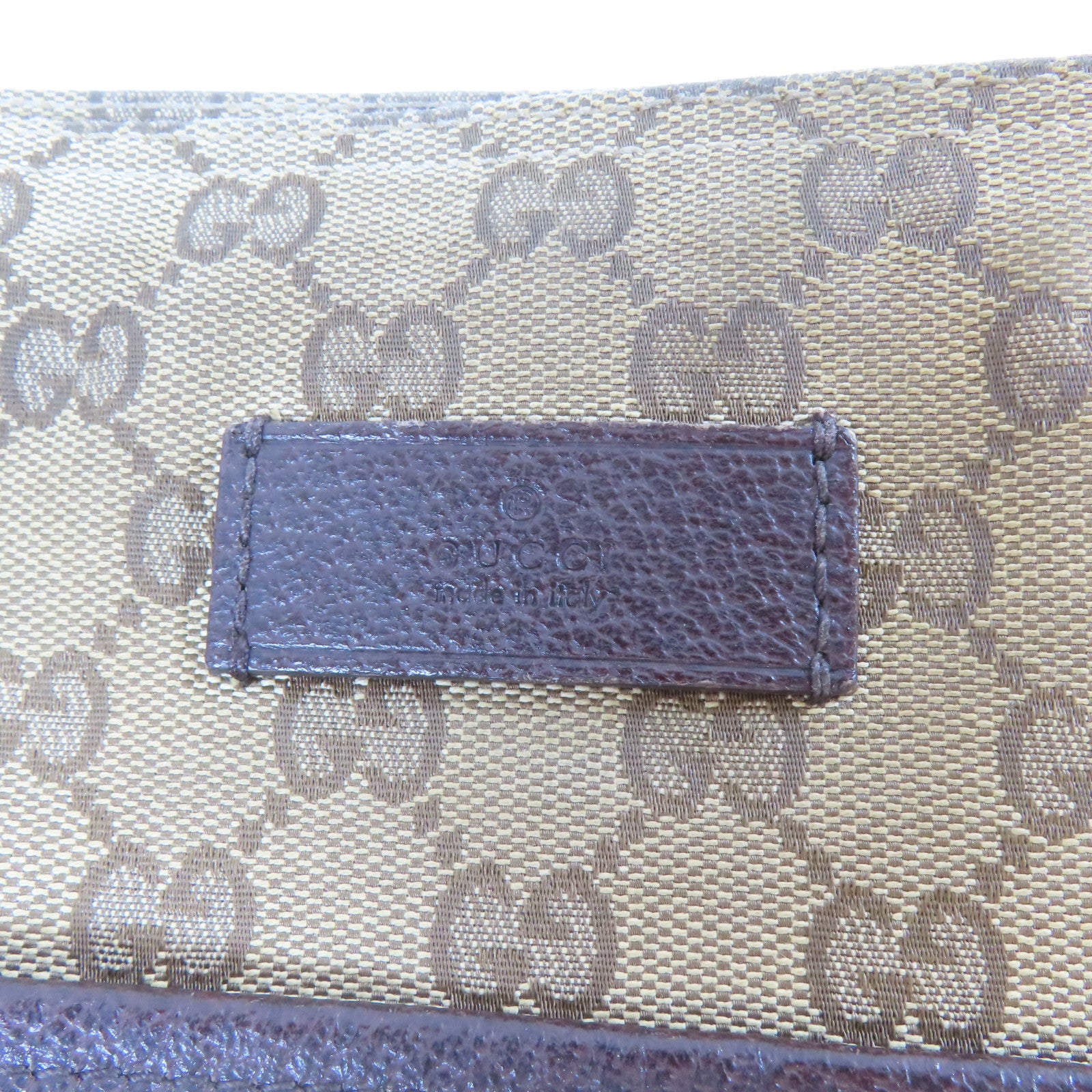 GUCCI 【激減優惠】帆布Shoulder Bag銀扣肩背袋啡色
