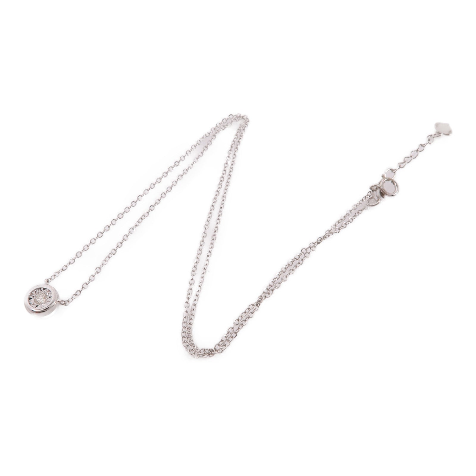 JEWELRY Diamond Necklace 18K White Gold