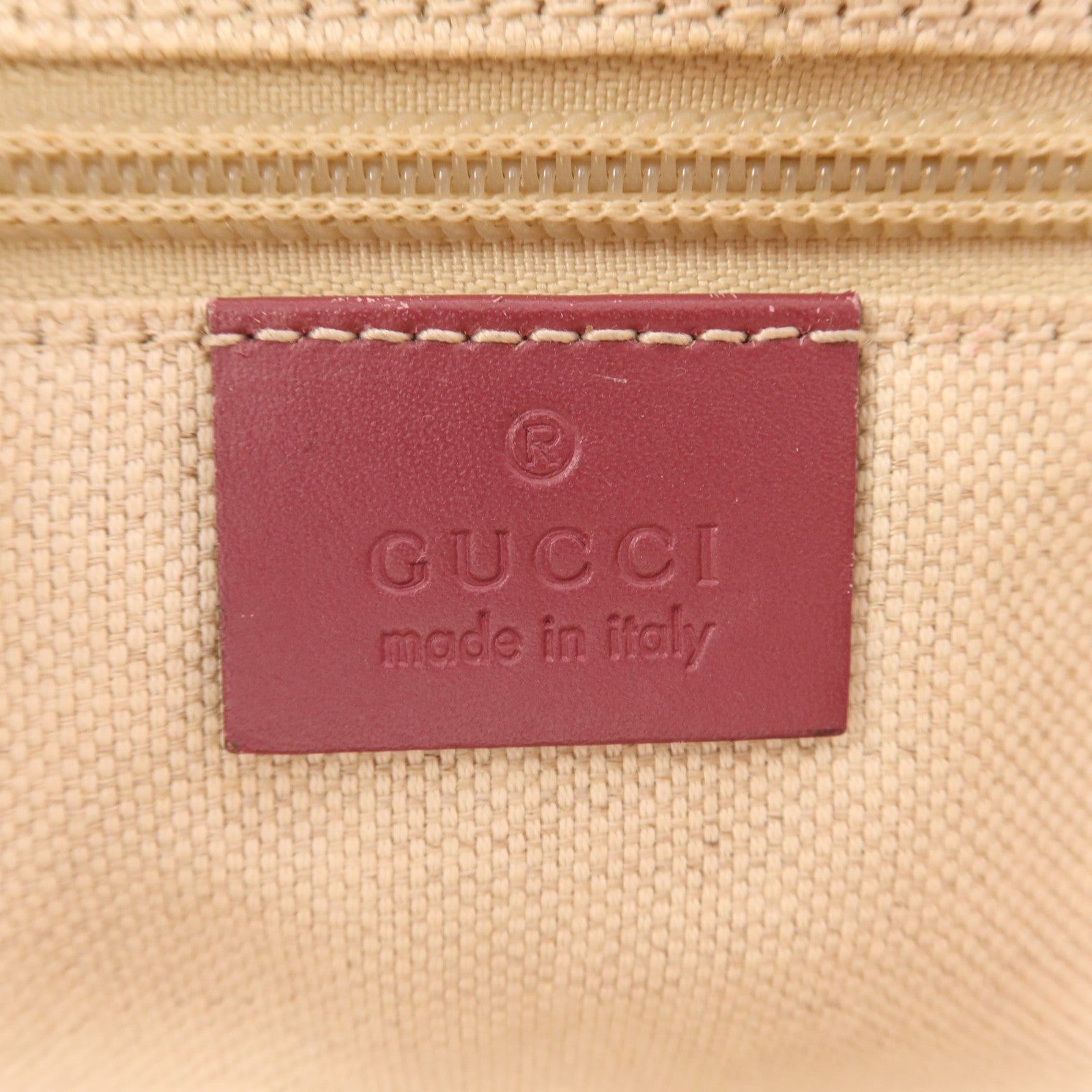 GUCCI 塗層帆布Tote Bag金扣手挽肩背兩用袋