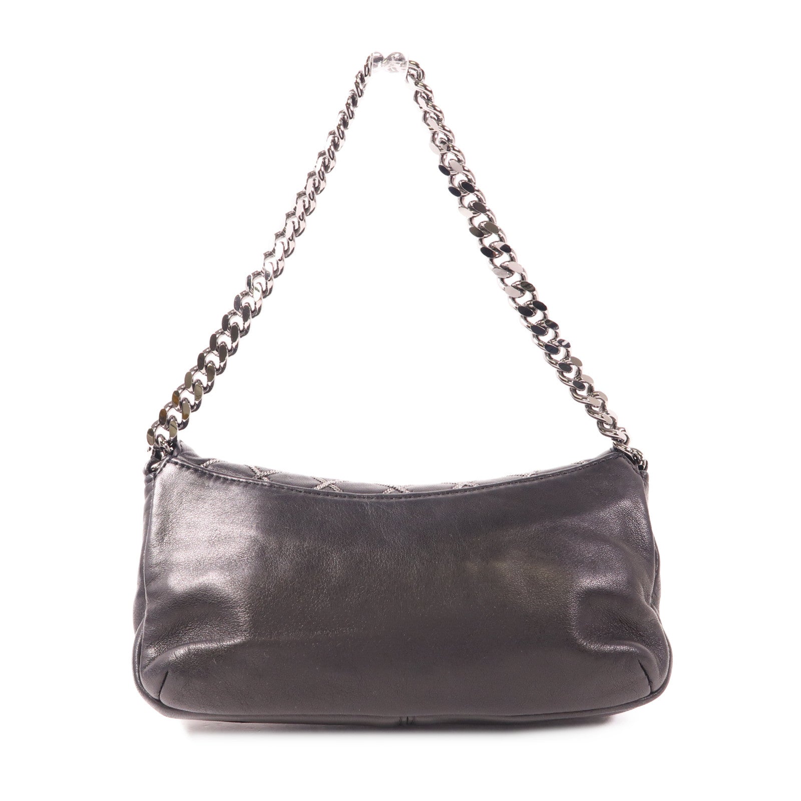 CHANEL 羊皮皮革Chain Stitch Clutch鏈帶肩背袋
