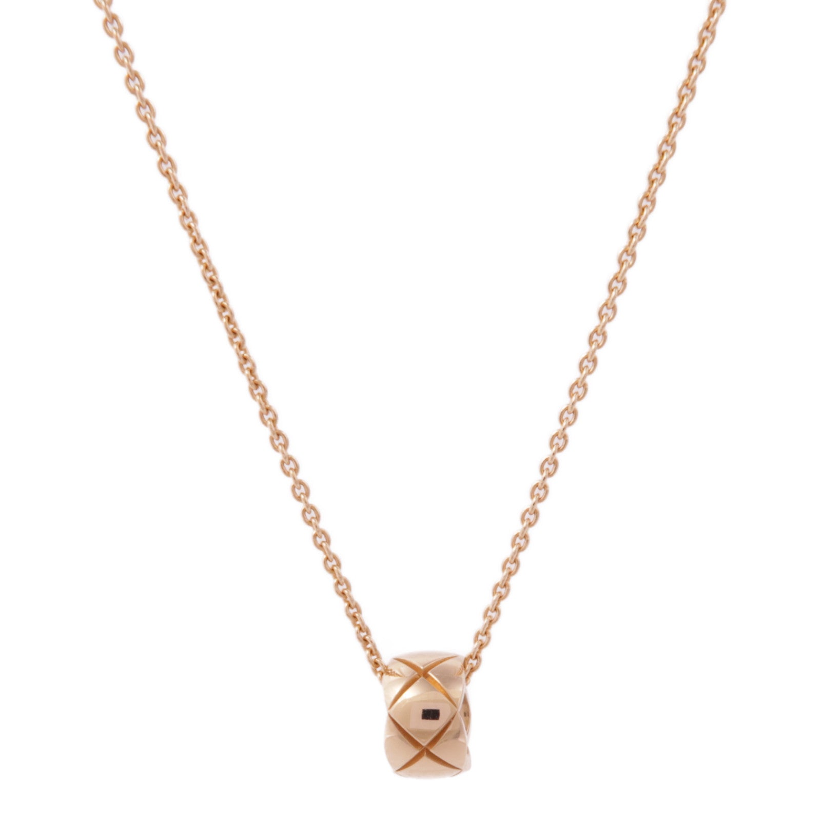 CHANEL 18K玫瑰金Coco Crush Necklace項鍊