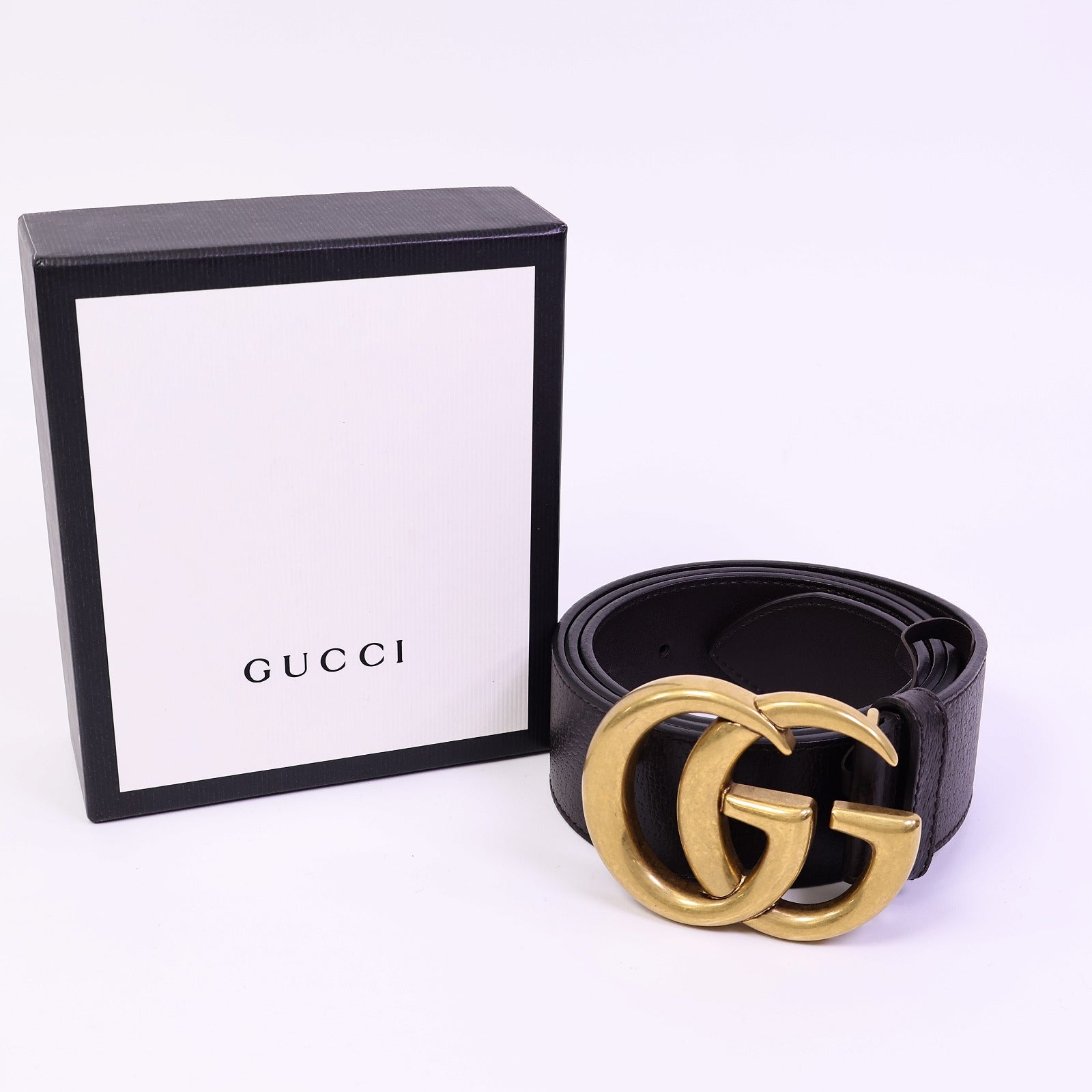 GUCCI 牛皮皮革GG Marmont Belt 90cm