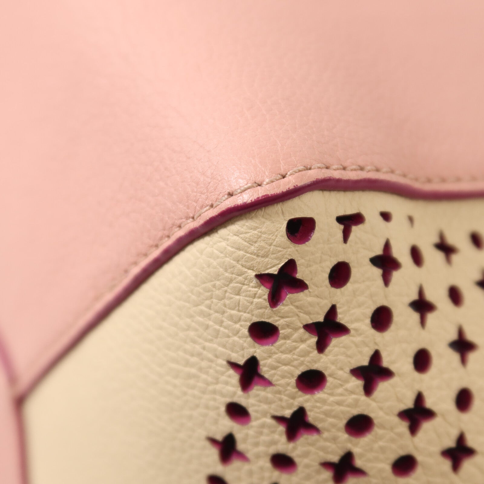 LOUIS VUITTON 牛皮皮革Rockme Cabas銀扣手挽袋