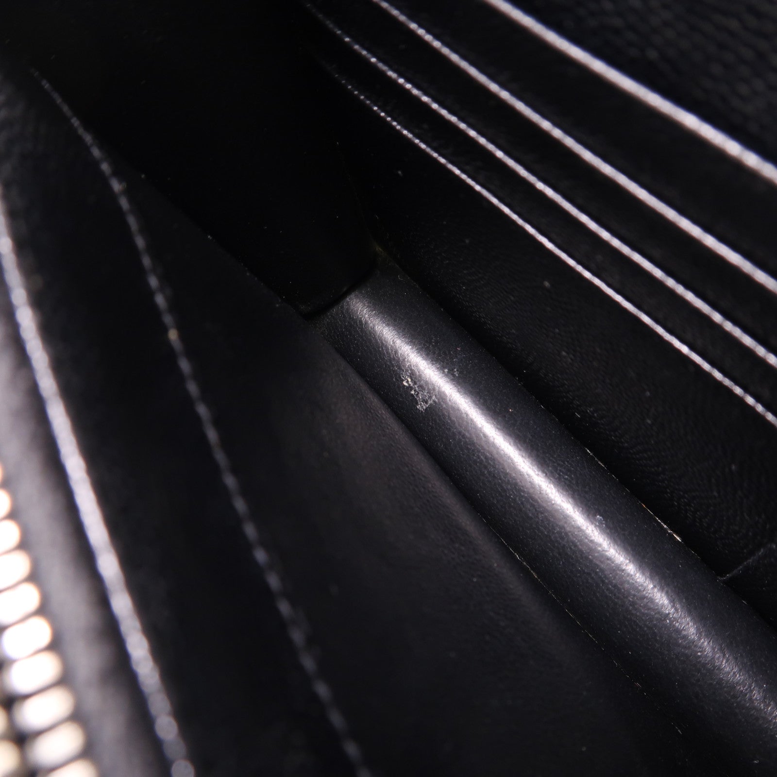 SAINT LAURENT 牛皮皮革Chain Shoulder Bag銀扣鏈帶肩背袋