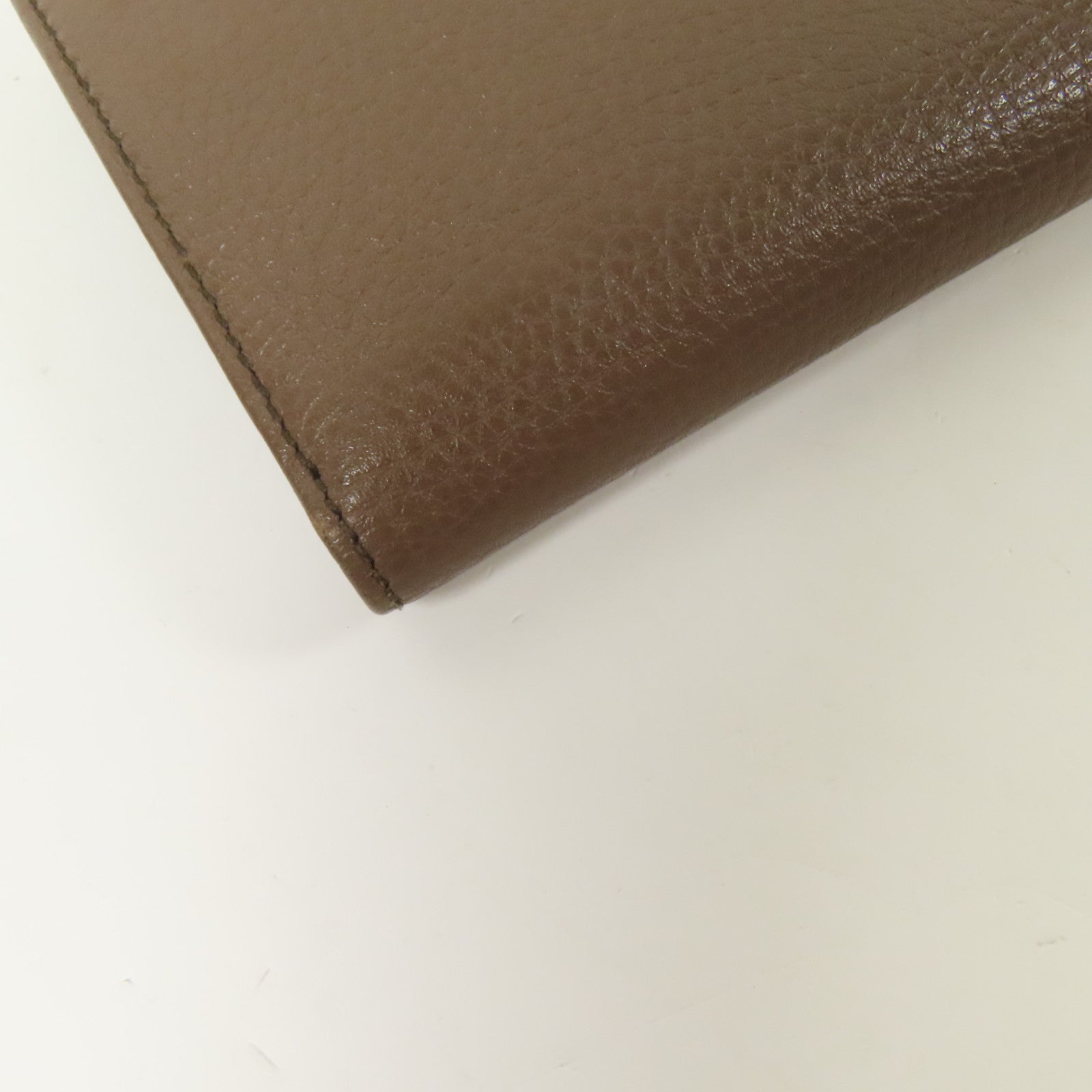 Salvatore Ferragamo 【激減優惠】牛皮皮革Long Bifold Wallet銀扣長錢包