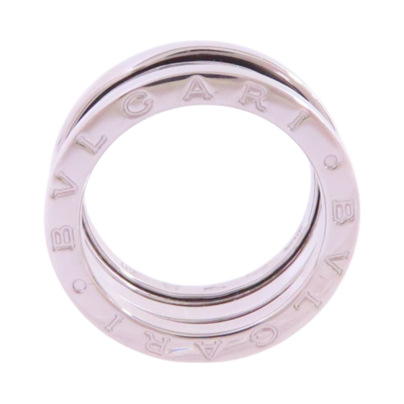 BVLGARI 18K白金B-Zero1 2 Band Ring戒指#52/US#5.5