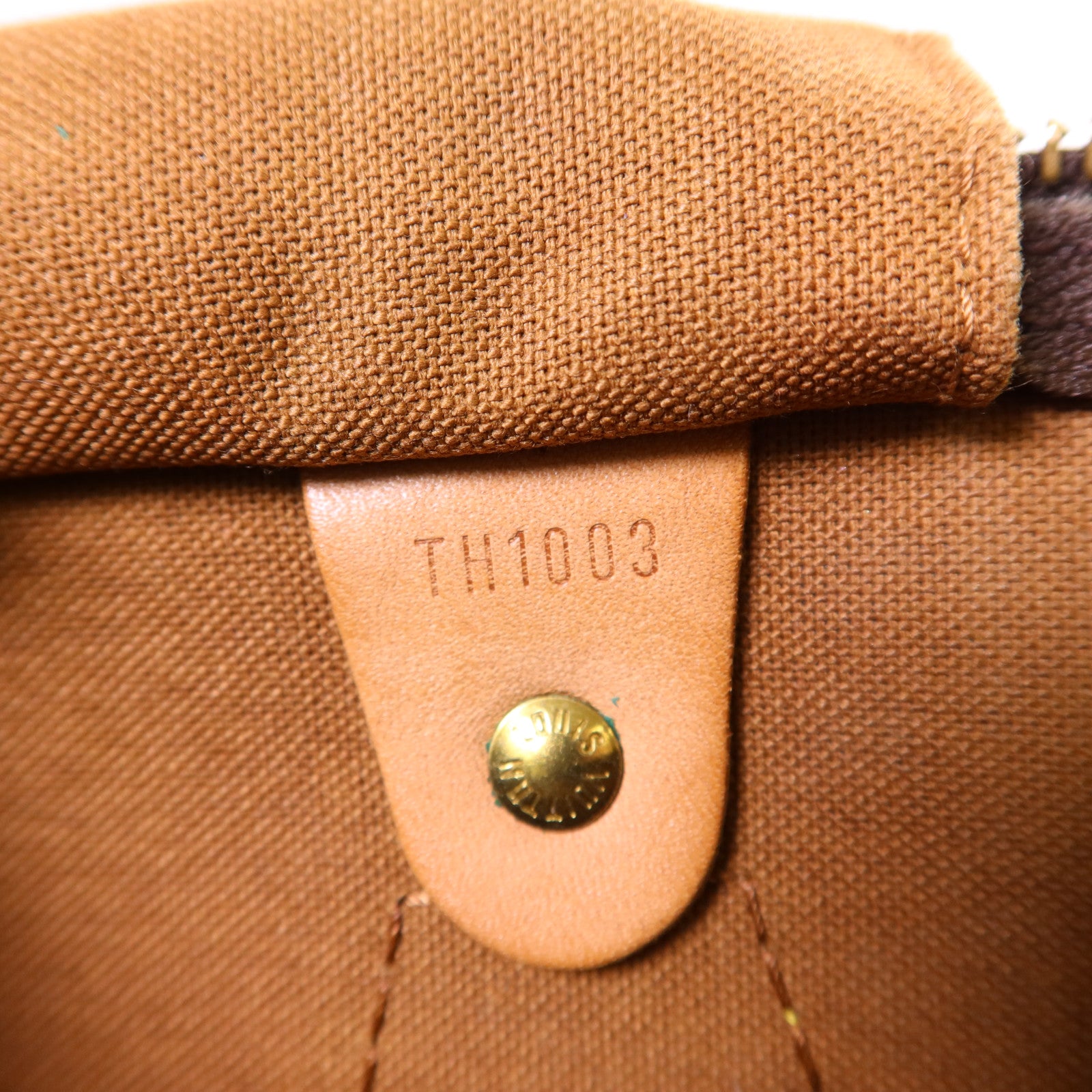 LOUIS VUITTON Monogram Speedy 35金扣手挽袋