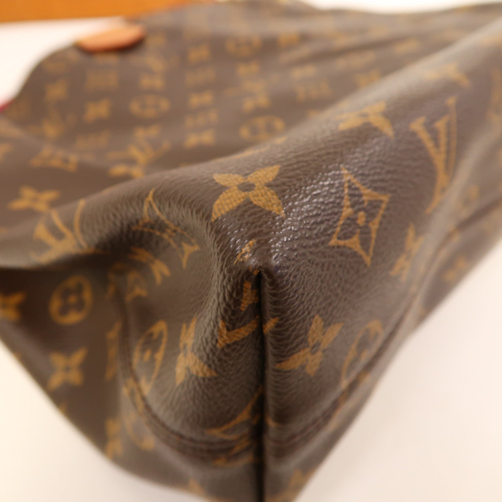 LOUIS VUITTON Monogram Graceful PM金扣肩背袋啡色