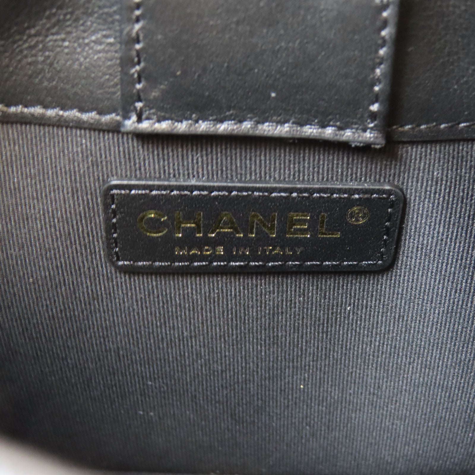 CHANEL 菱格牛皮皮革2 Way Shoulder金扣手挽肩背兩用袋黑色