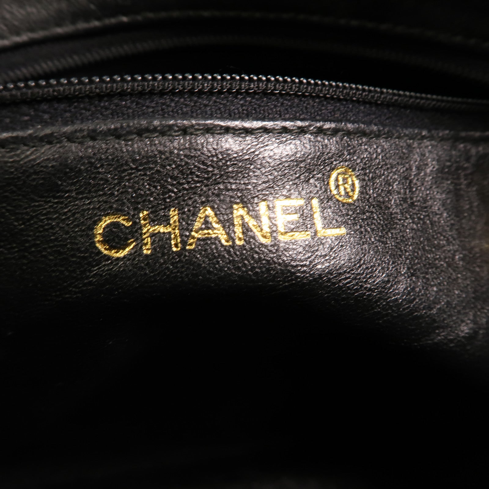 CHANEL 羊皮皮革Vintage Camera Bag金扣鏈帶肩背袋