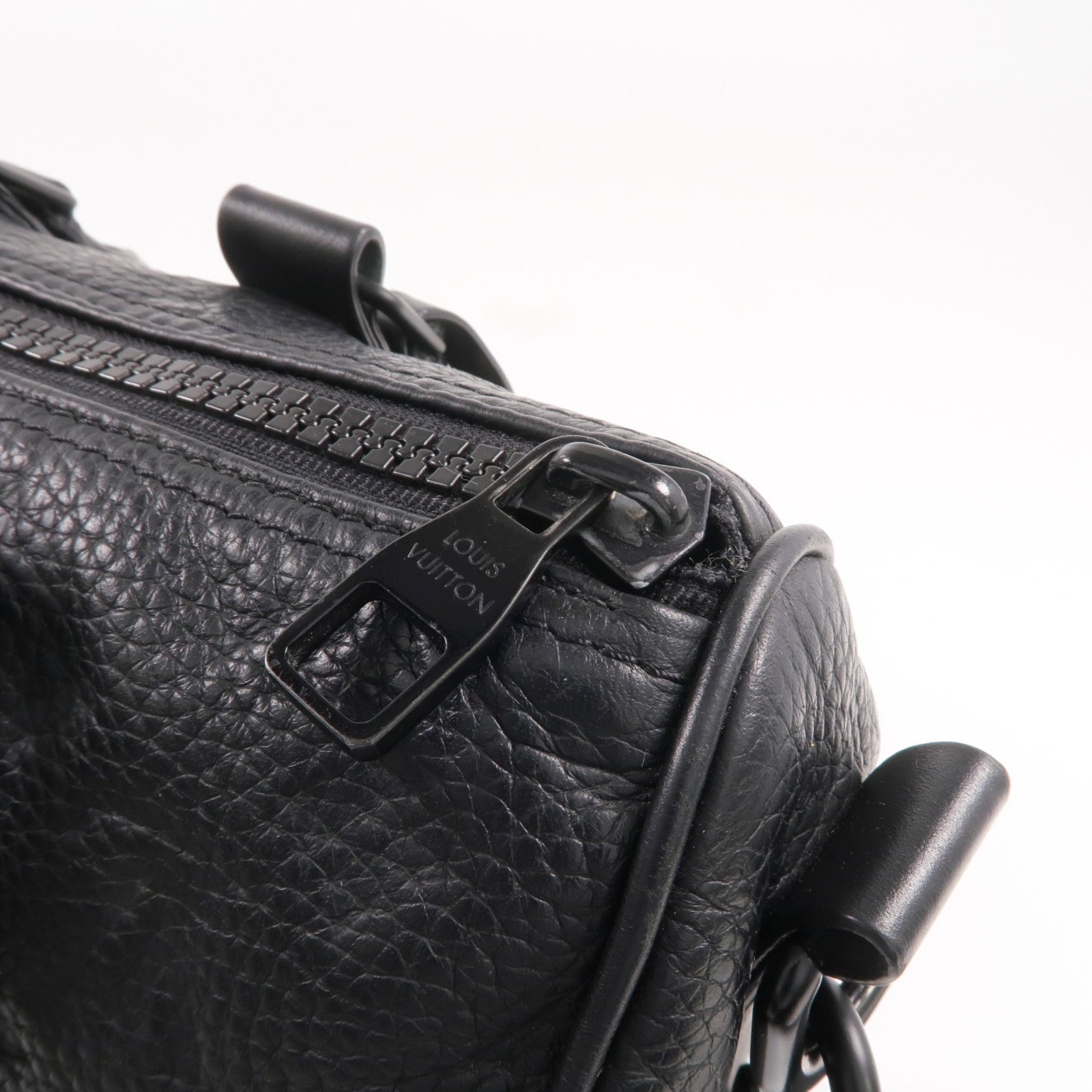 LOUIS VUITTON Monogram Taurillon Keepall Bandouliere 25手挽肩背兩用袋