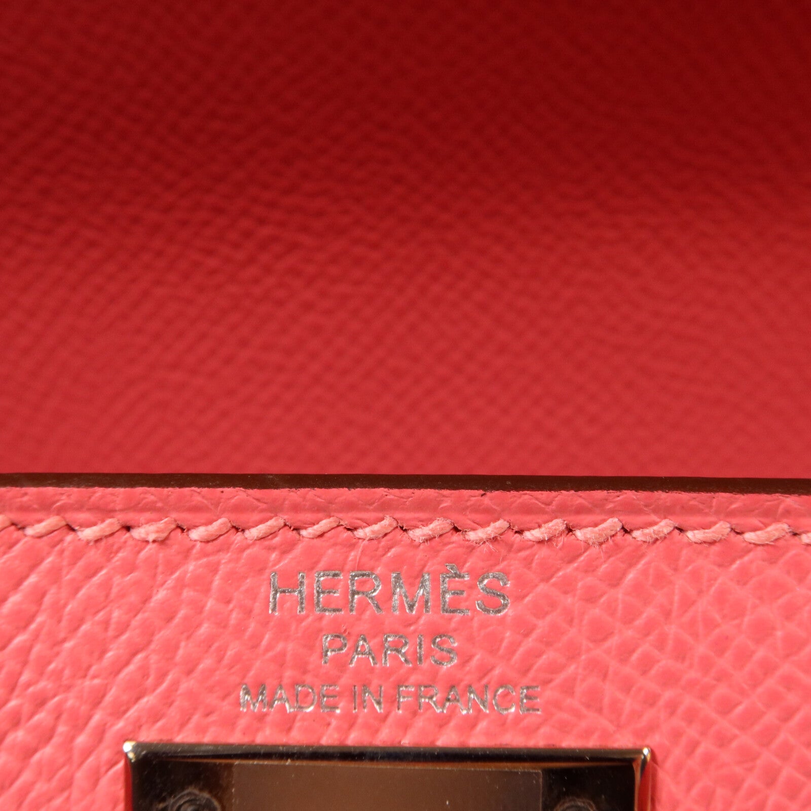 HERMES Epsom皮革Kelly 28手挽肩背兩用袋Rose Azalee
