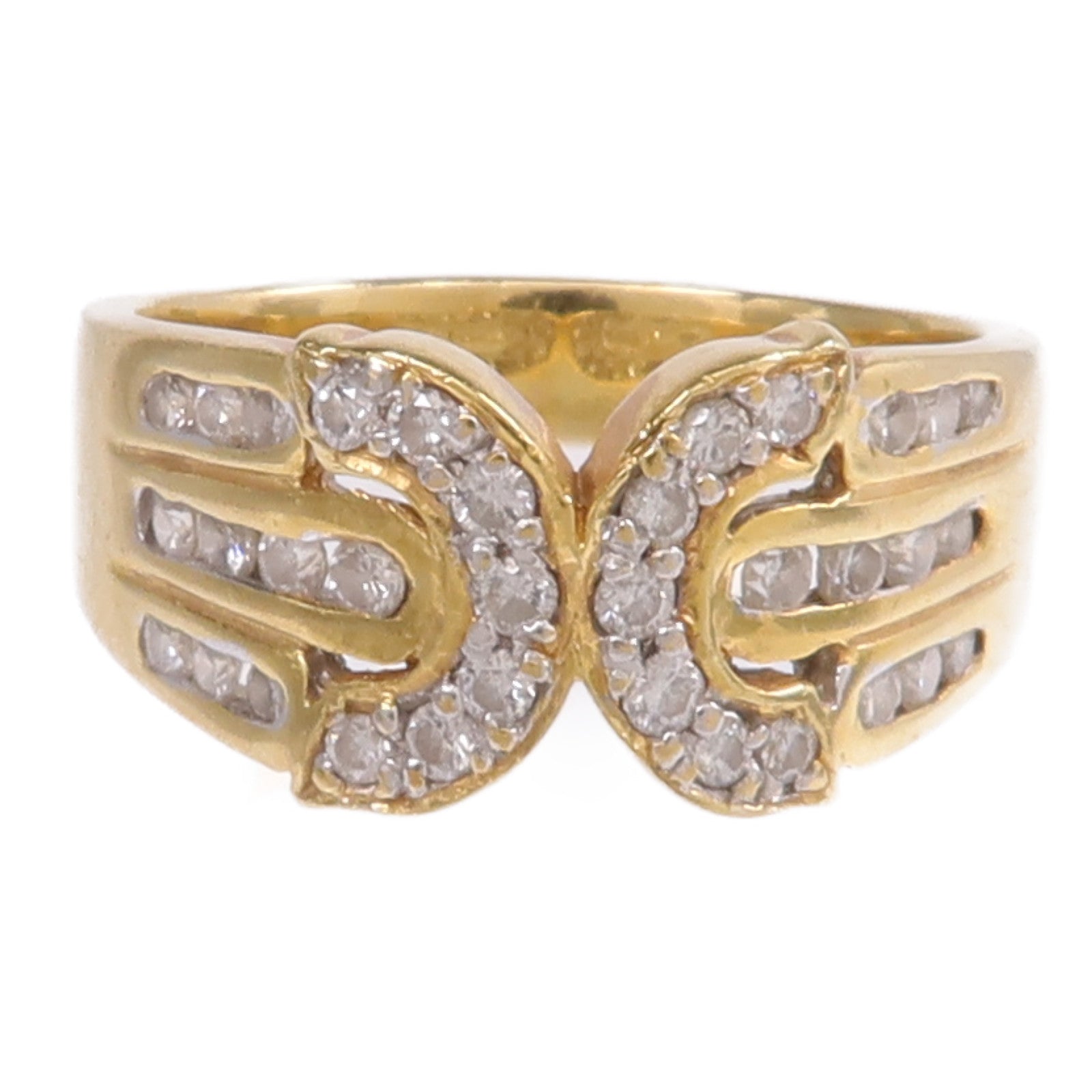 JEWELRY 【激減優惠】18K黃金/白金Diamond Ring鑽石戒指US#5