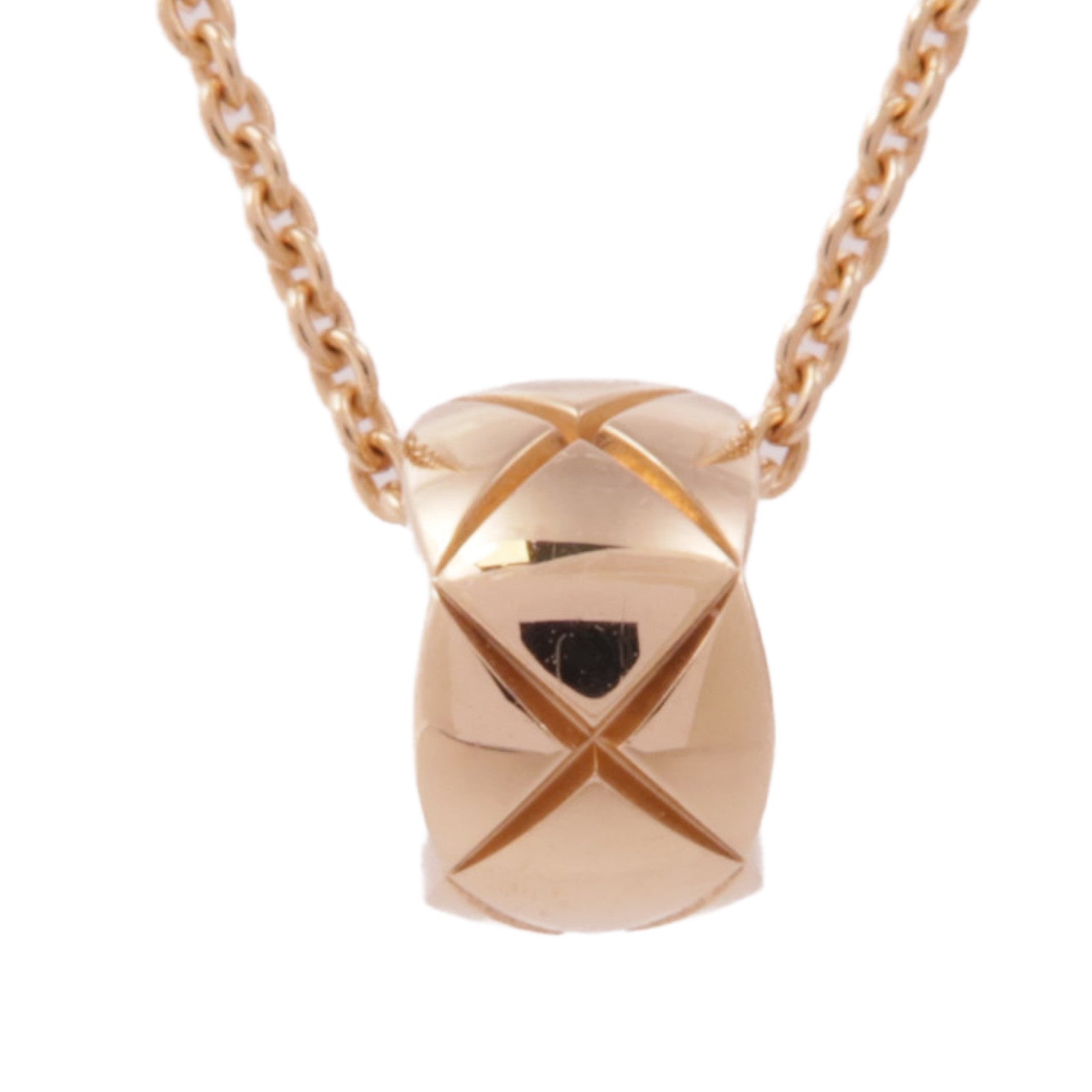 CHANEL 18K玫瑰金Coco Crush Necklace項鍊