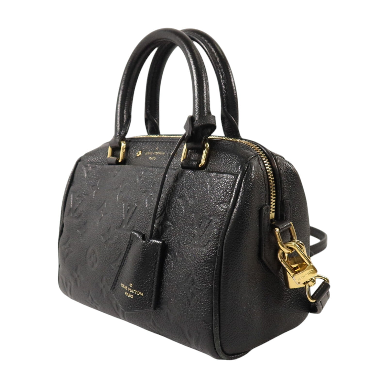 LOUIS VUITTON Monogram Empreinte Speedy Bandouliere 20金扣手挽肩背兩用袋