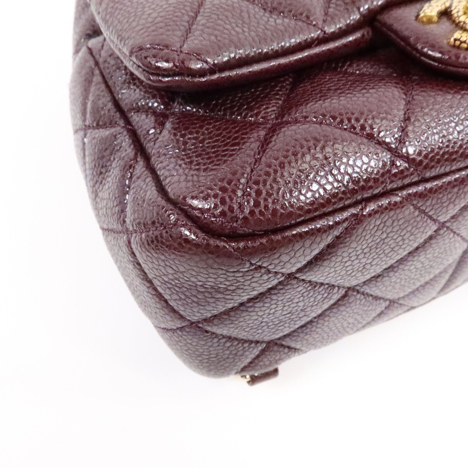 CHANEL 牛皮皮革Backpack鏈帶背包