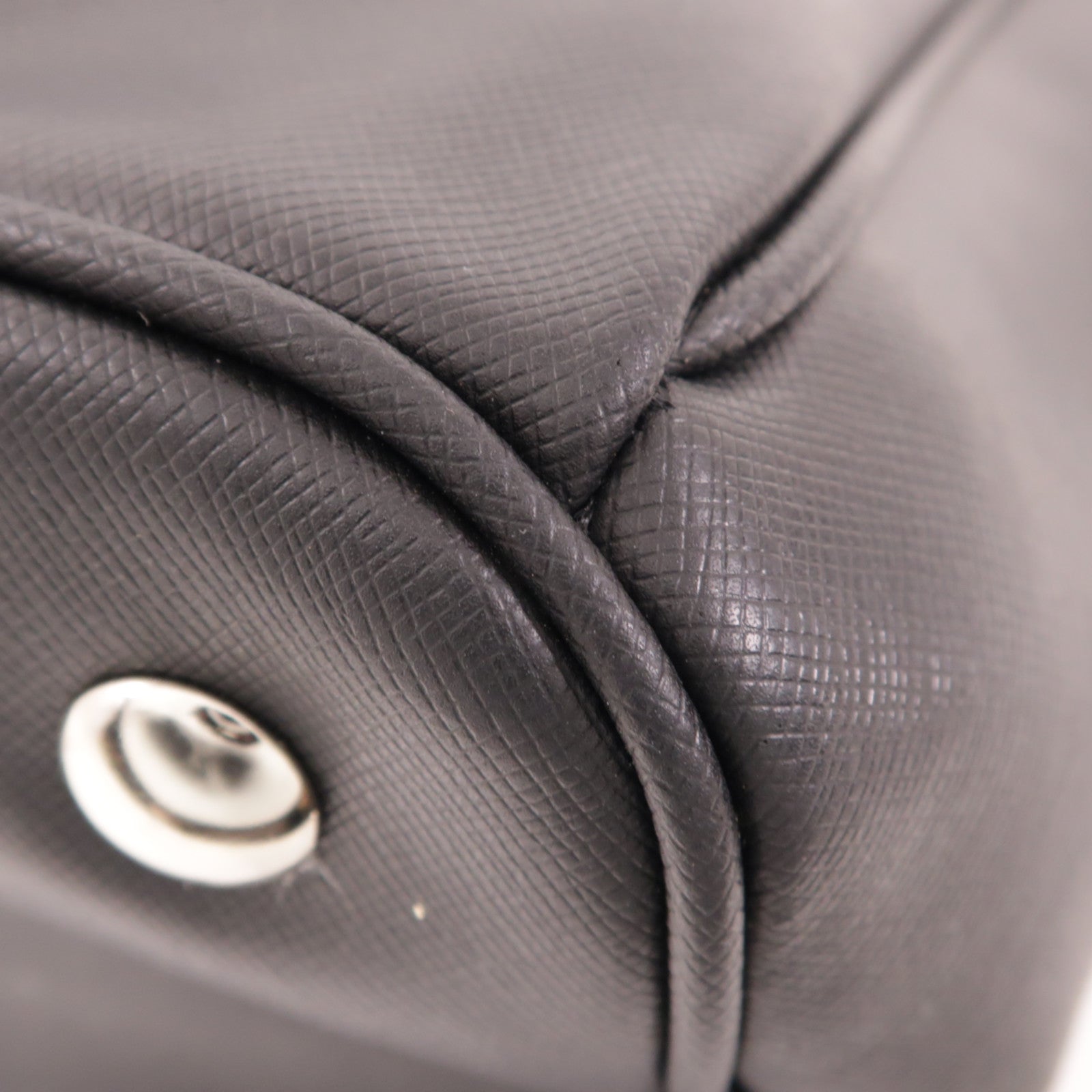 COACH 皮革Tote Bag銀扣肩背袋
