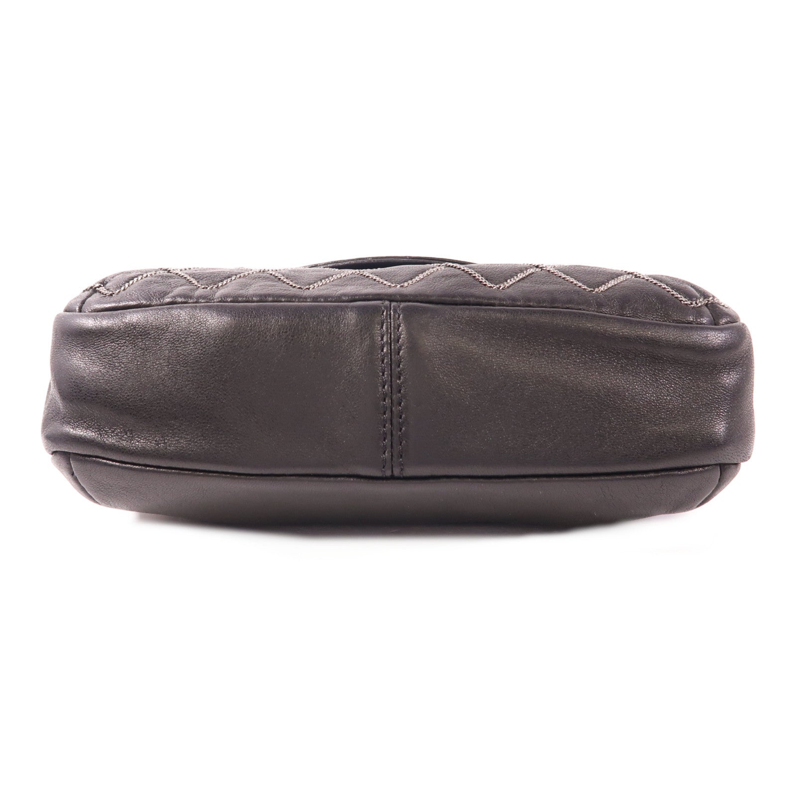 CHANEL 羊皮皮革Chain Stitch Clutch鏈帶肩背袋