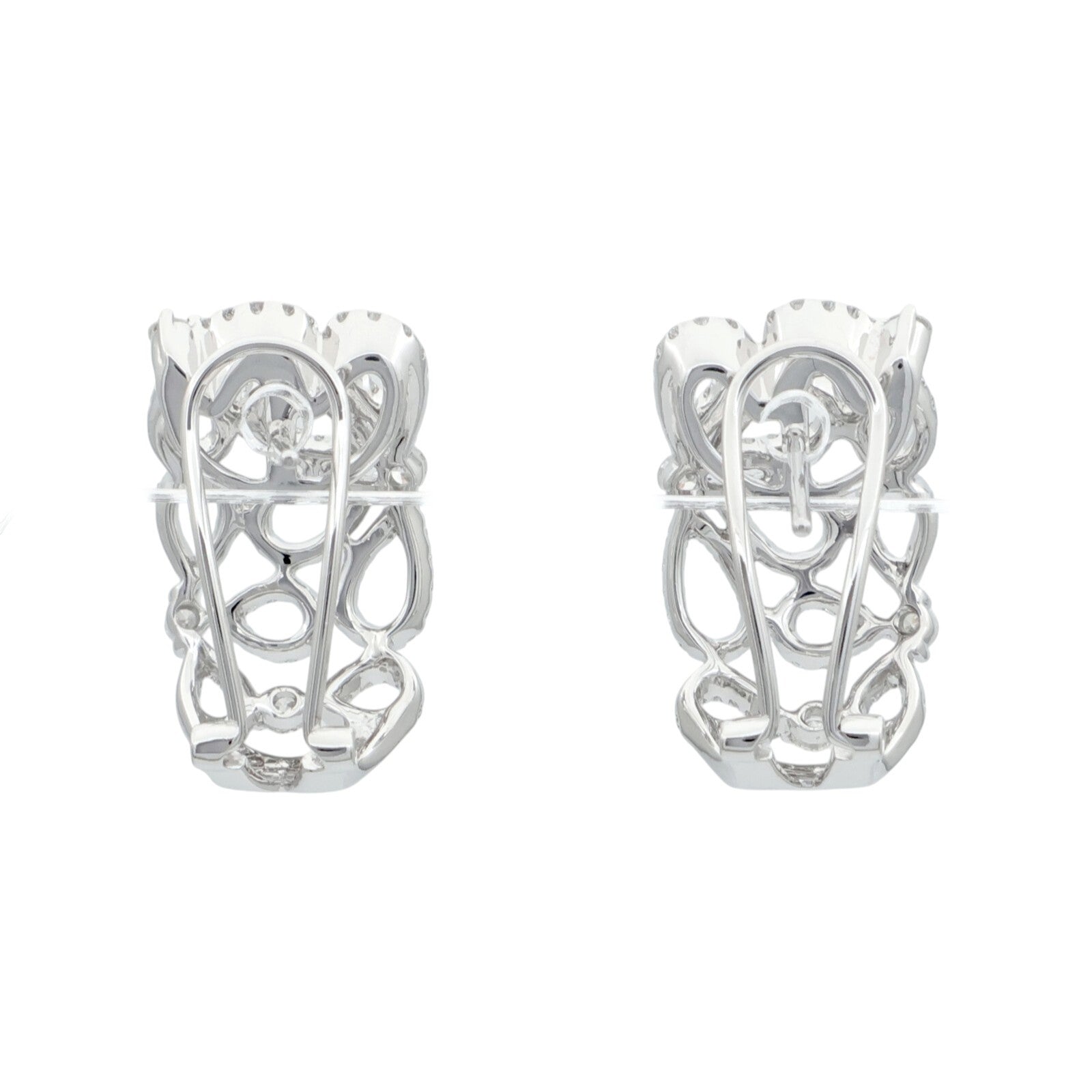 JEWELRY 18K白金Diamond Pierce鑽石耳環
