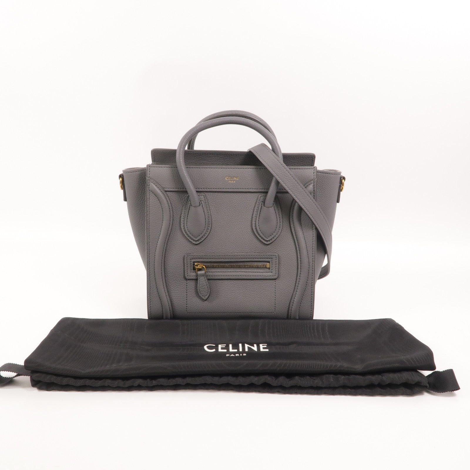 CELINE 牛皮皮革Nano Luggage手挽肩背兩用袋