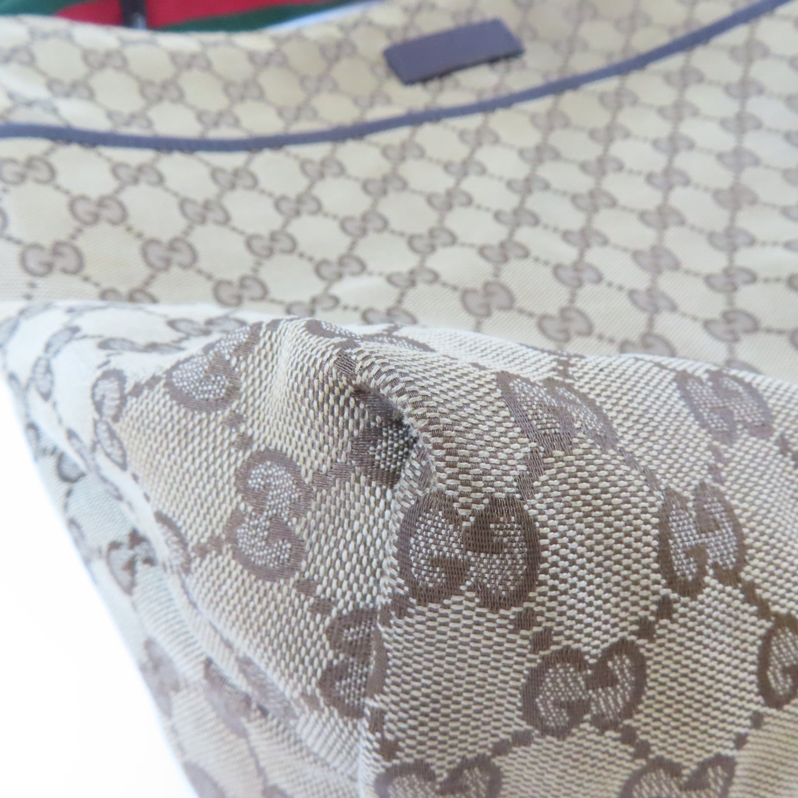 GUCCI 【激減優惠】帆布Shoulder Bag銀扣肩背袋啡色