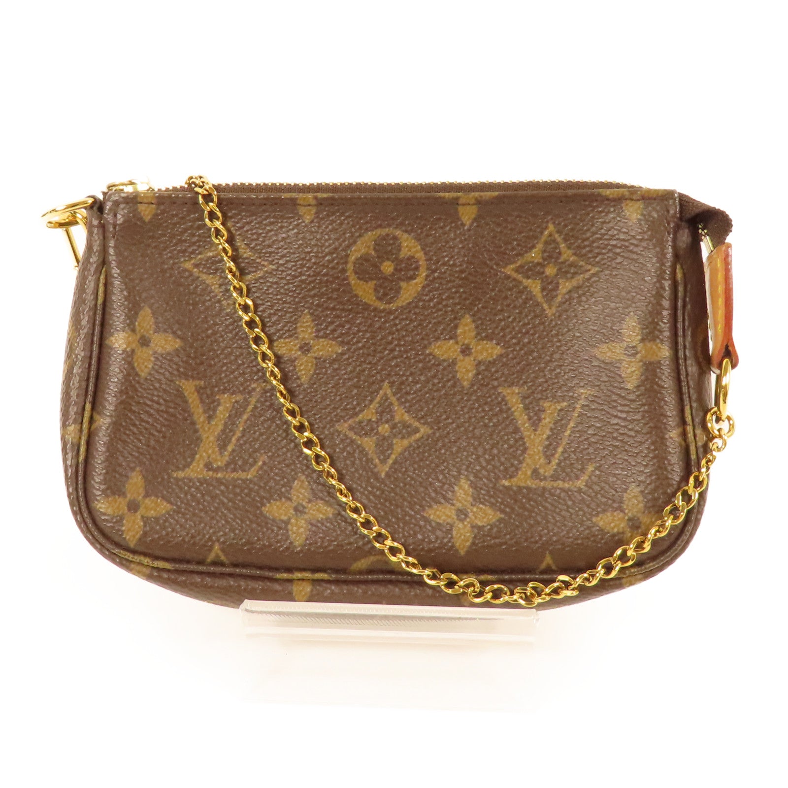 LOUIS VUITTON Monogram Mini Pochette Accessoires金扣手挽袋