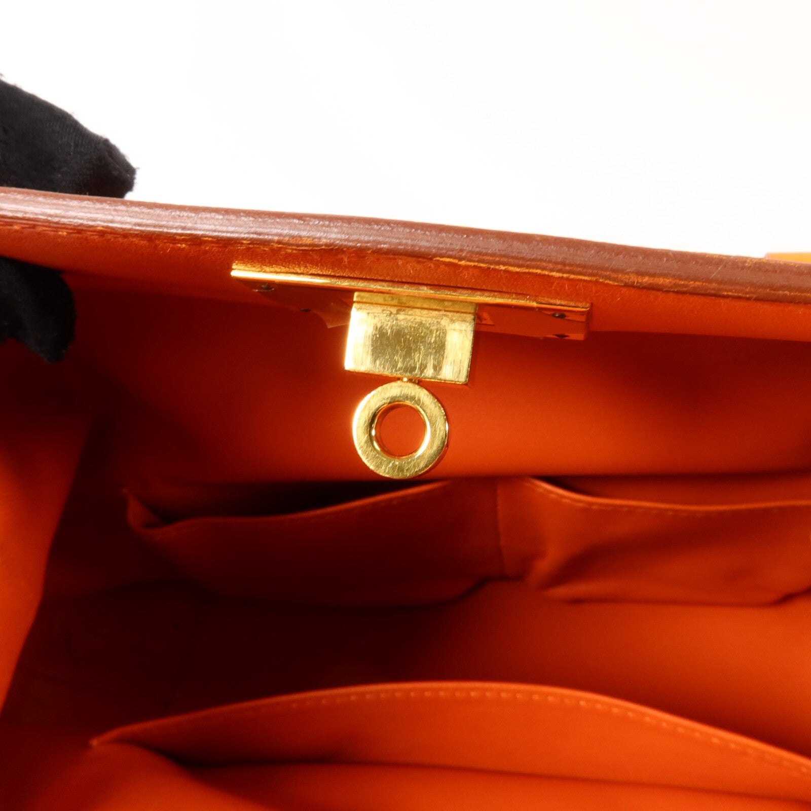 HERMES Evercolor皮革Tool Box 20手挽肩背兩用袋Orange