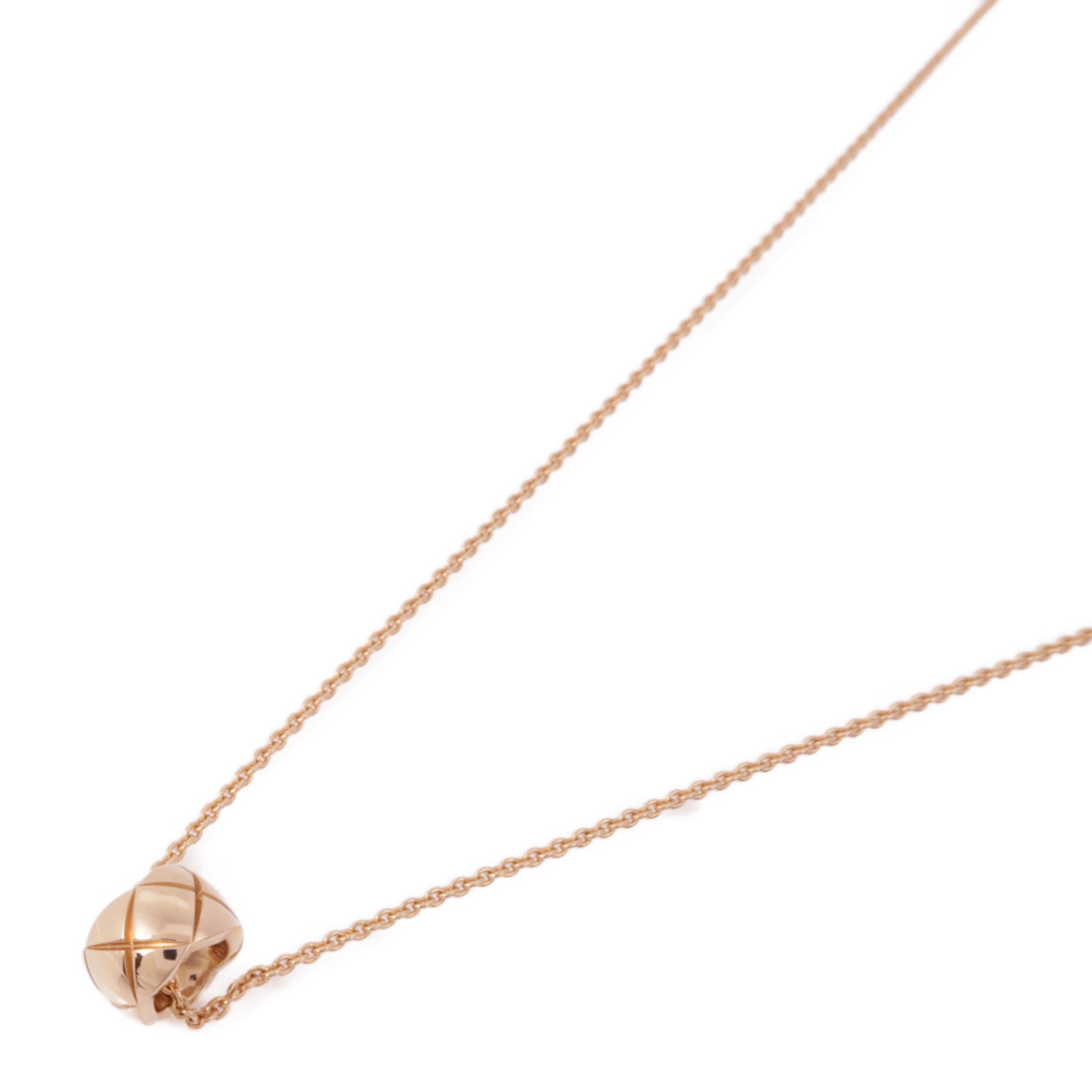CHANEL 18K玫瑰金Coco Crush Necklace項鍊