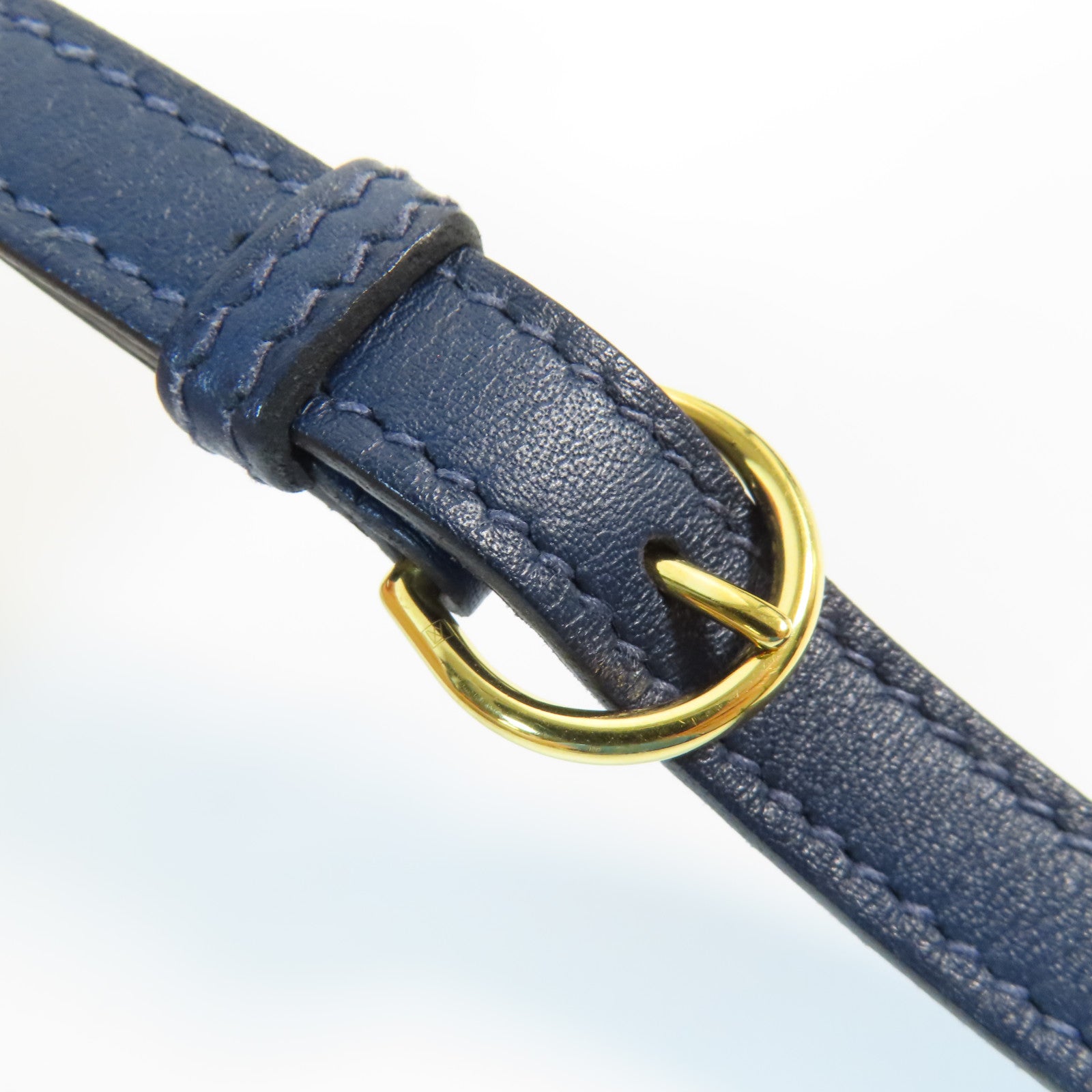 HERMES Evercolor皮革Mini 24/24金扣手挽肩背兩用袋Bleu Nuit